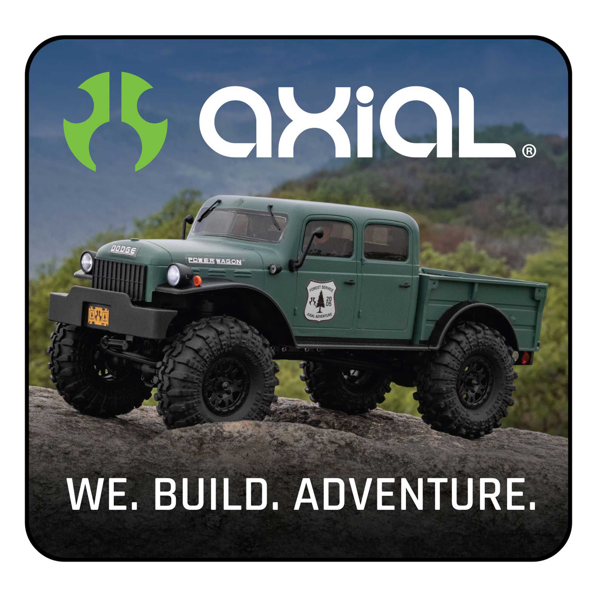 Axial Axial We Build Adventure Sticker
