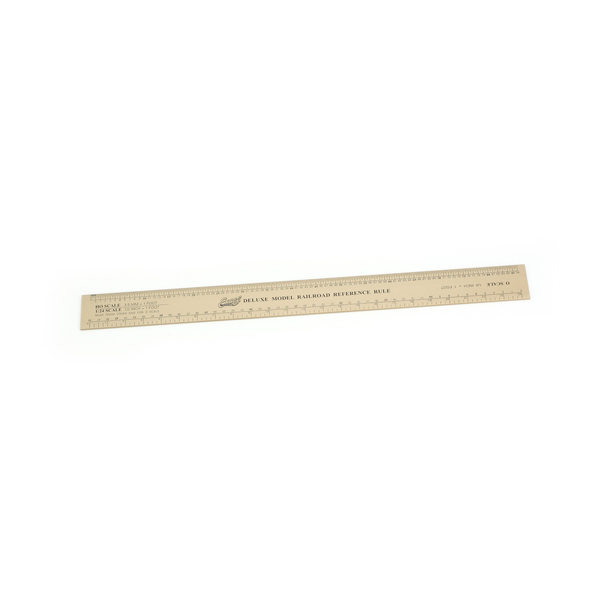 Excel Hobby Blade Corp Deluxe Model Railroad Ruler, Alum.