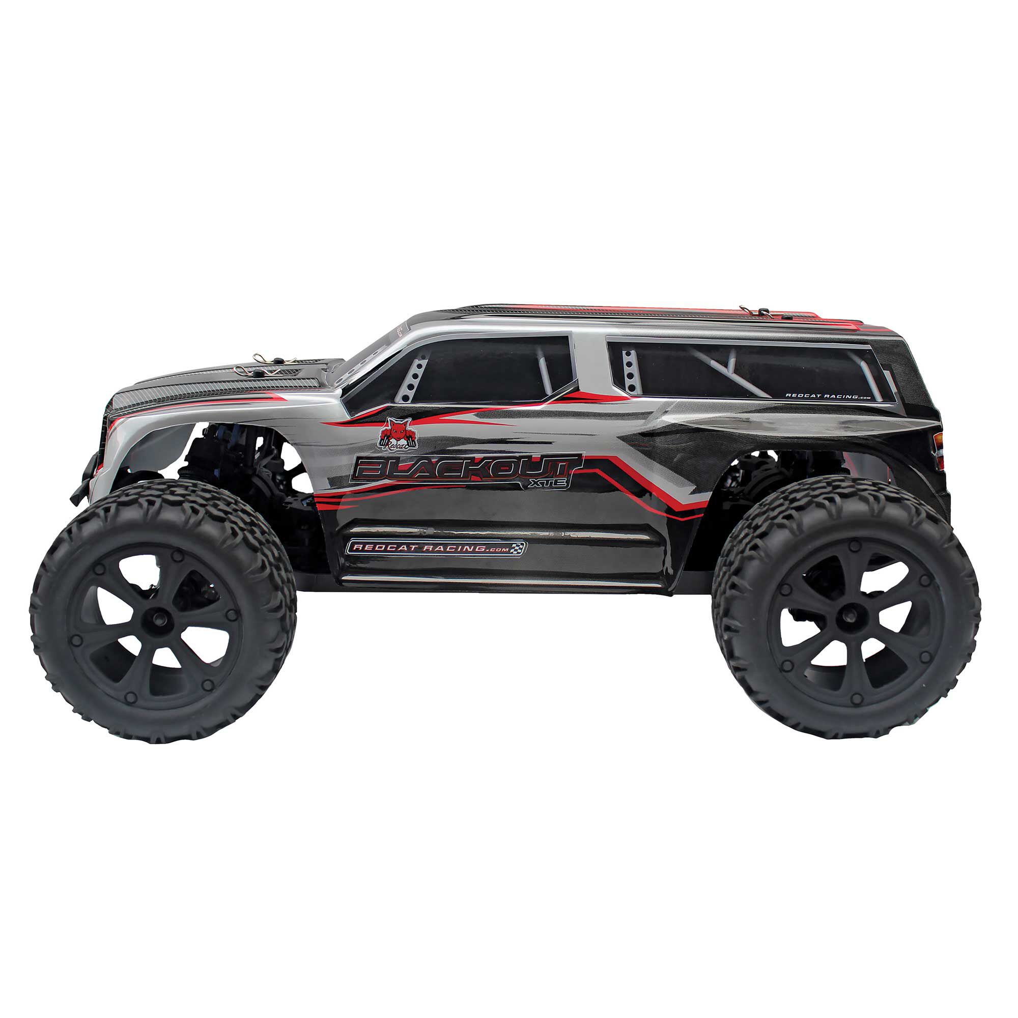 Redcat Racing 1/10 Blackout XTE 4WD Monster SUV Brushed RTR, Silver