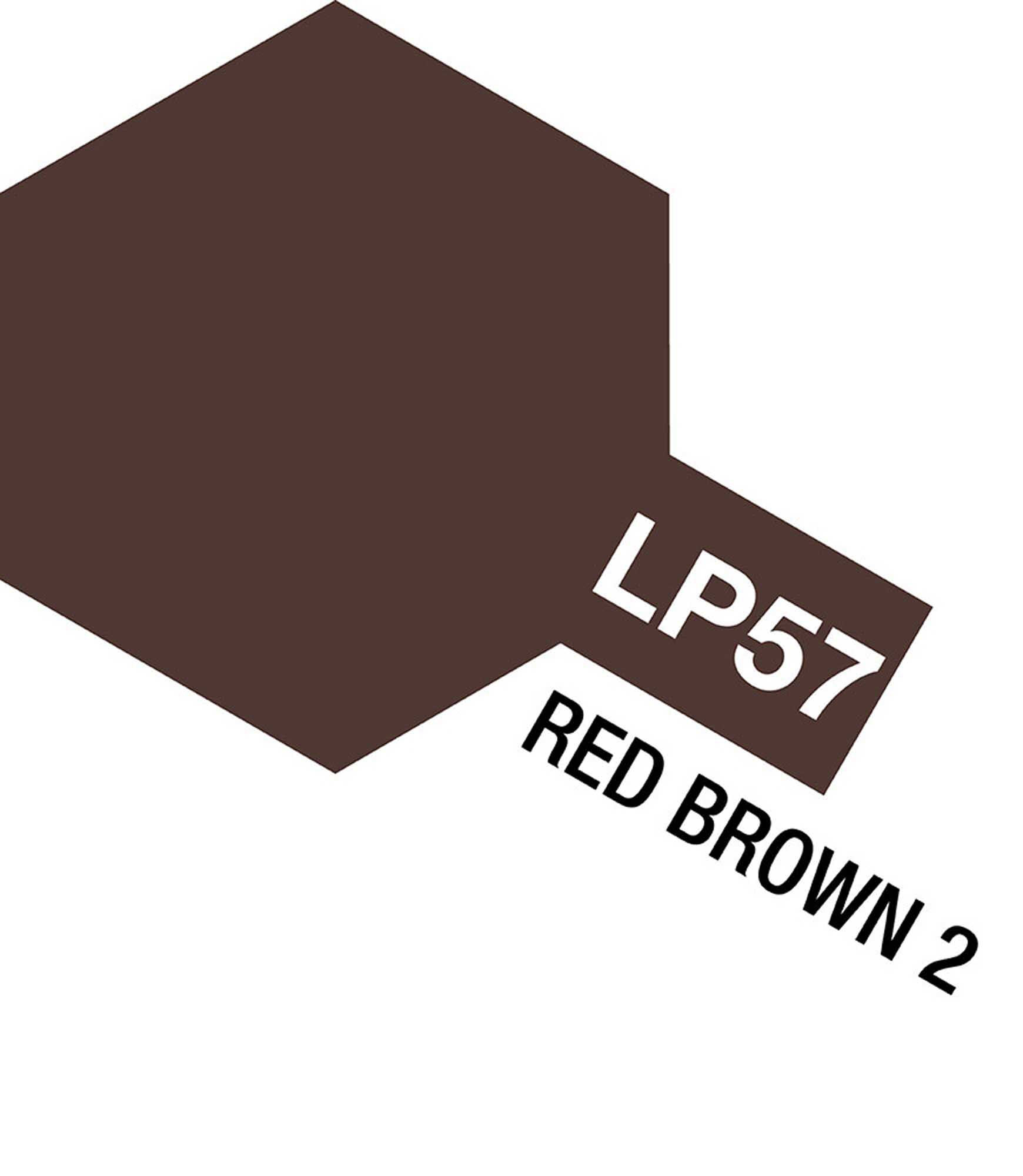 Tamiya Lacquer Paint, LP-57 Red Brown 2, 10 mL