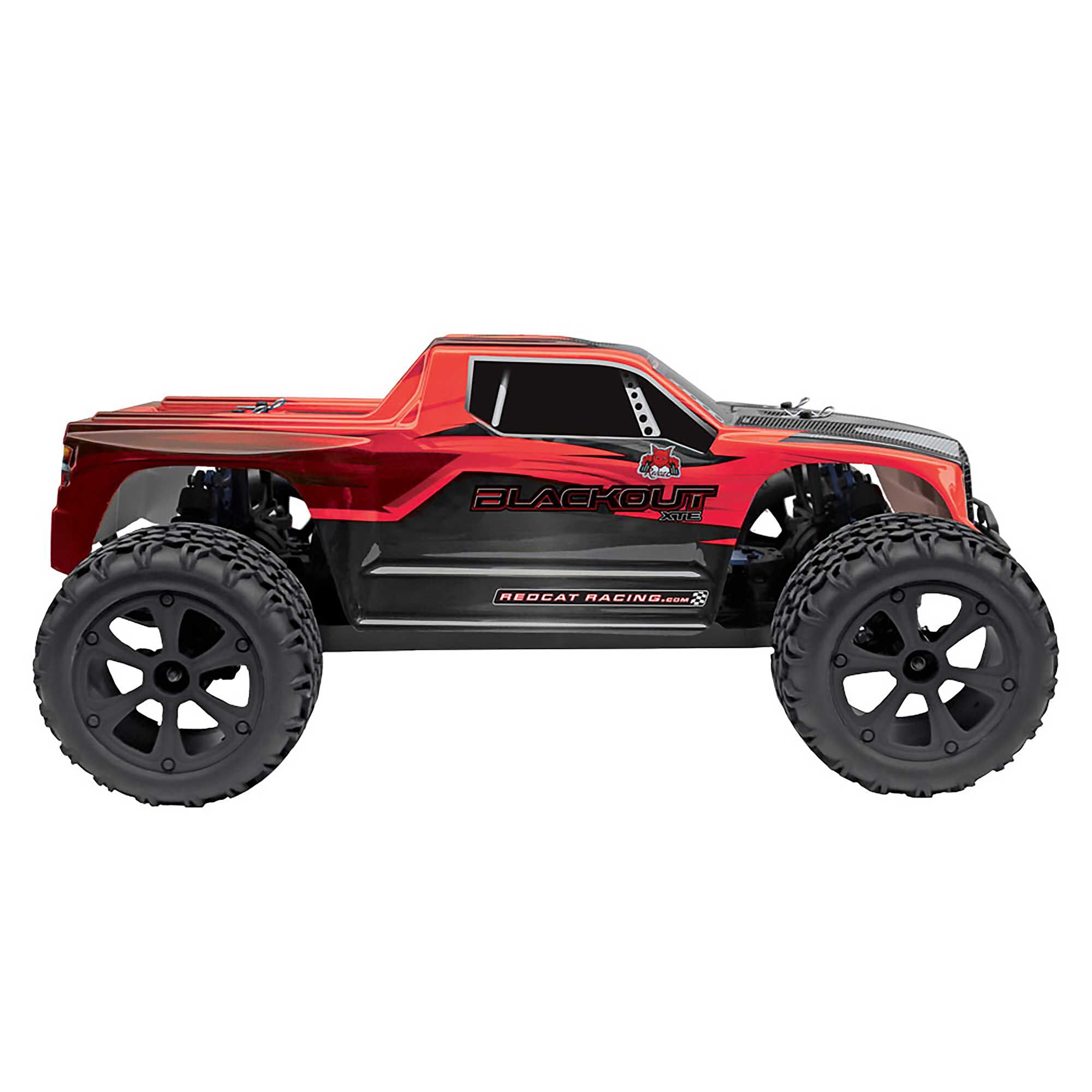 Redcat Racing 1/10 Blackout XTE 4WD Monster Truck Brushed RTR, Red