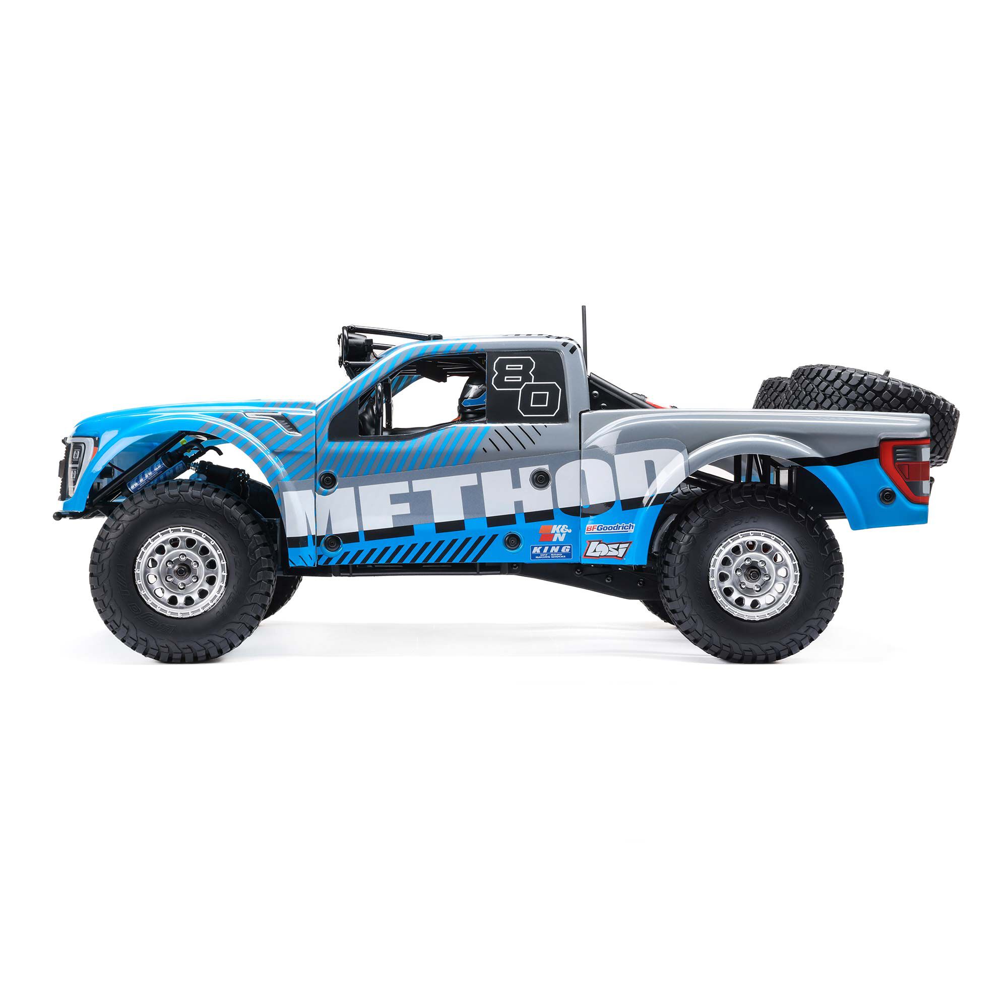 Losi 1/10 Baja Rey 2.0 Ford Raptor Method 3S 4X4 RTR Brushless, Blue