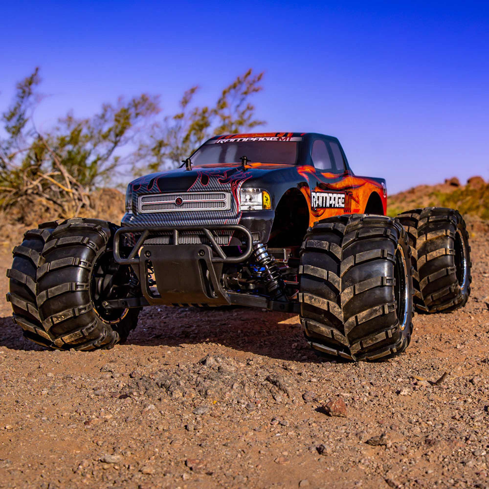 Redcat Racing 1/5 Rampage MT V3 4X4 Gas Monster Truck RTR, Orange Flame