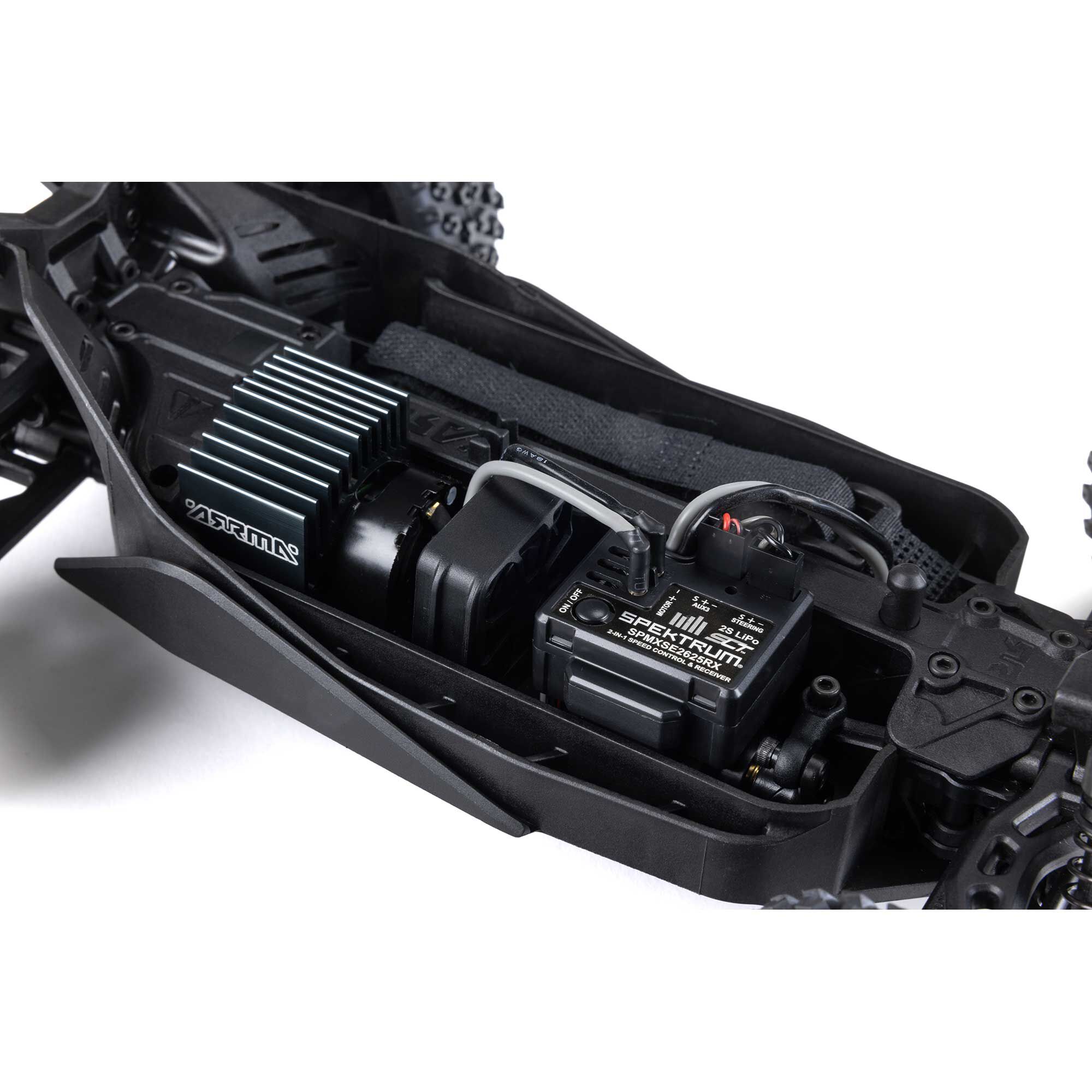 ARRMA 1/14 TYPHON GROM 4X4 RTR Brushed Buggy (Battery & Charger Included), Blue/Silver