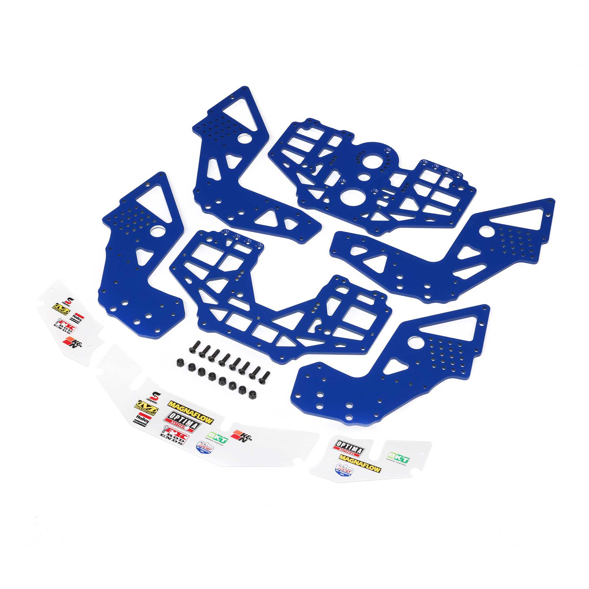 Losi Chassis Plate Set, Blue: LMT 2.0