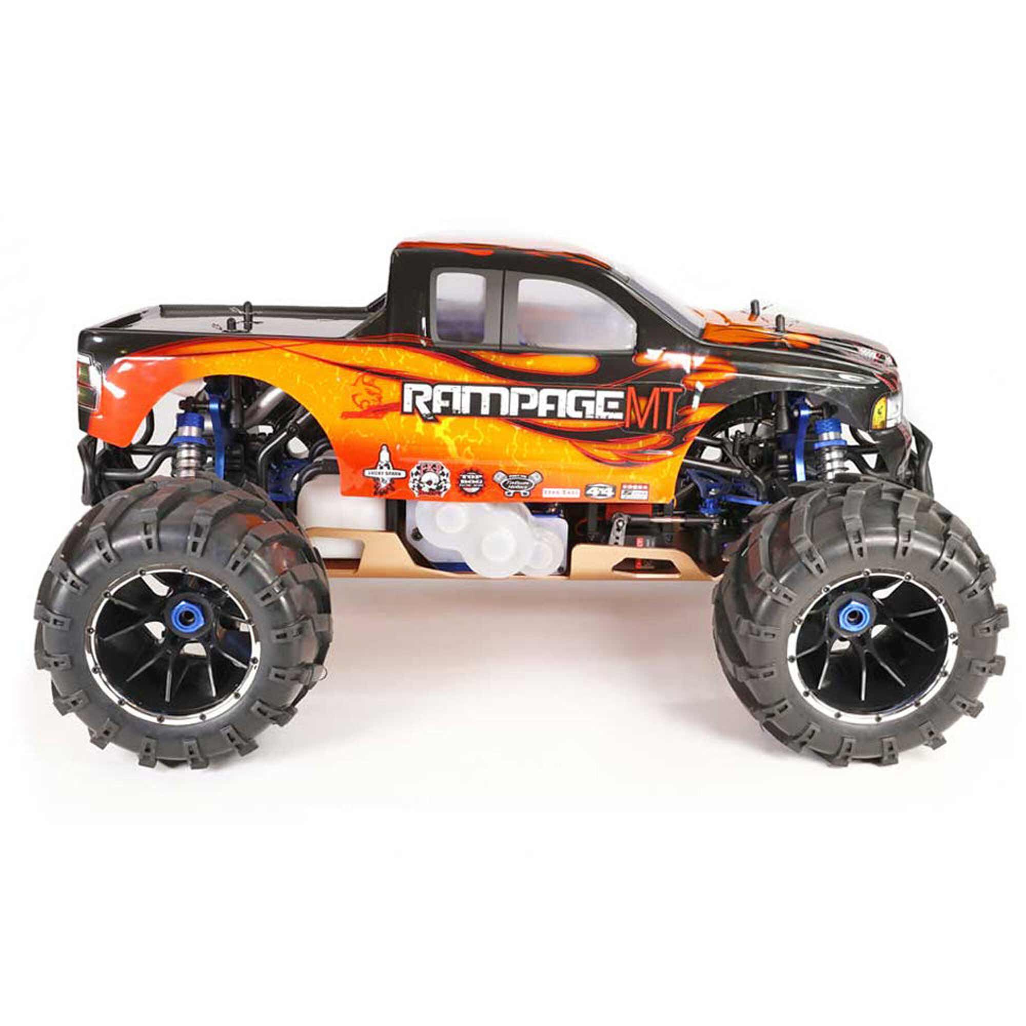 Redcat Racing 1/5 Rampage MT V3 4X4 Gas Monster Truck RTR, Orange Flame