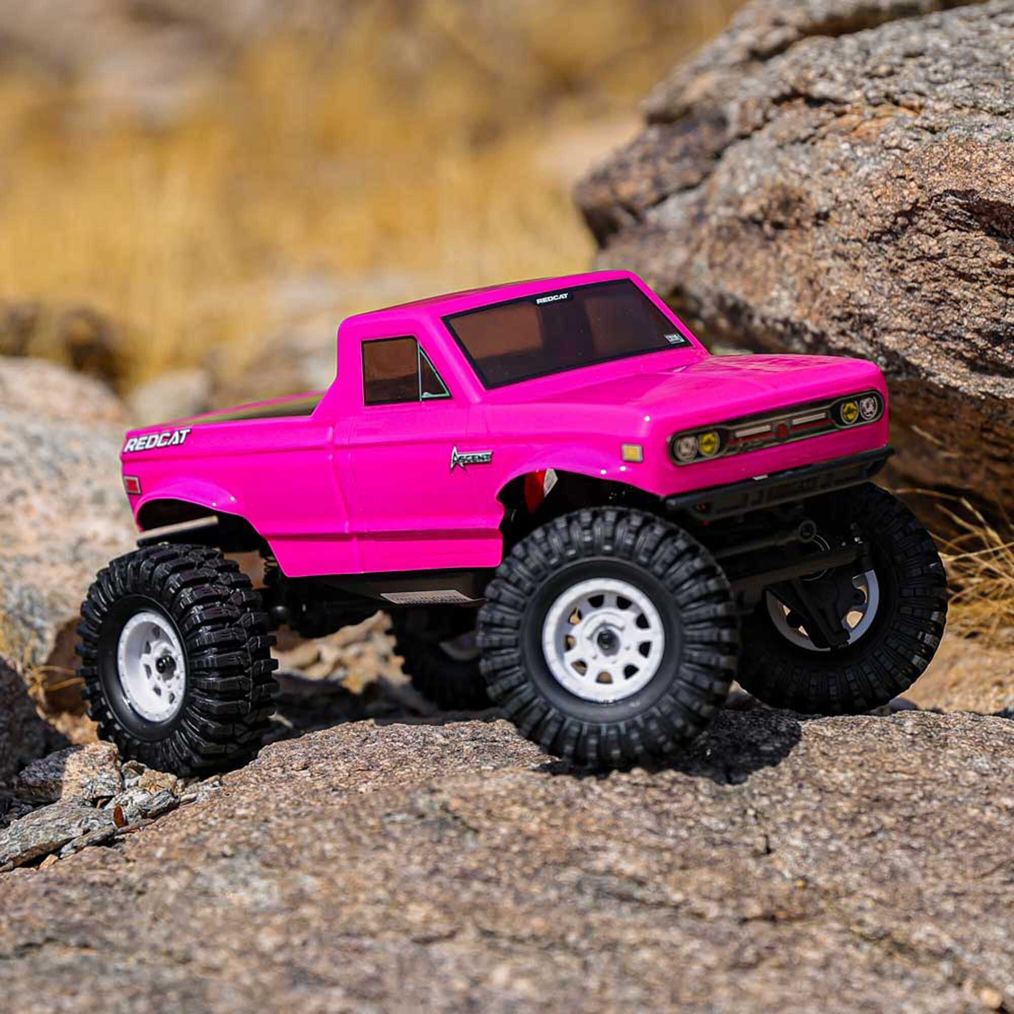 Redcat Racing 1/18 Ascent-18 4x4 Brushed Electric Rock Crawler RTR, Pink
