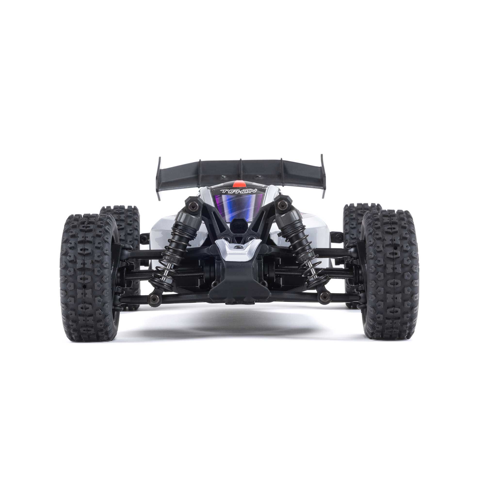 ARRMA 1/14 TYPHON GROM 4X4 RTR Brushed Buggy (Battery & Charger Included), Blue/Silver