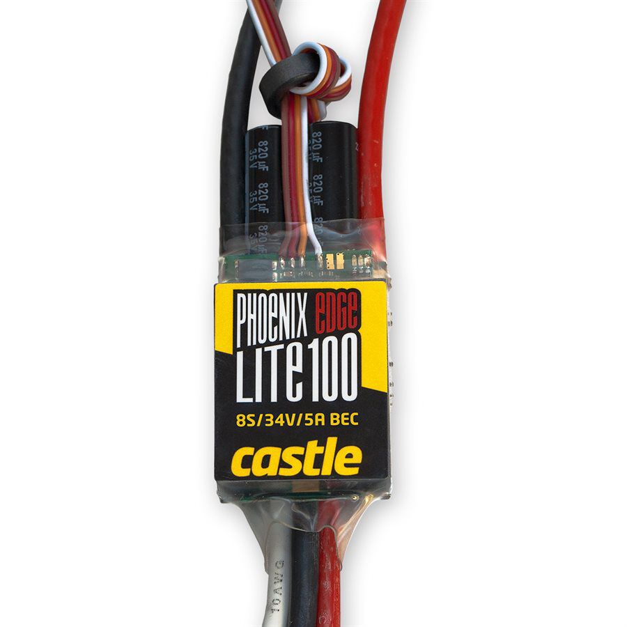 Castle Creations Phoenix Edge Lite 100, 34V 100-Amp ESC with 5-Amp BEC