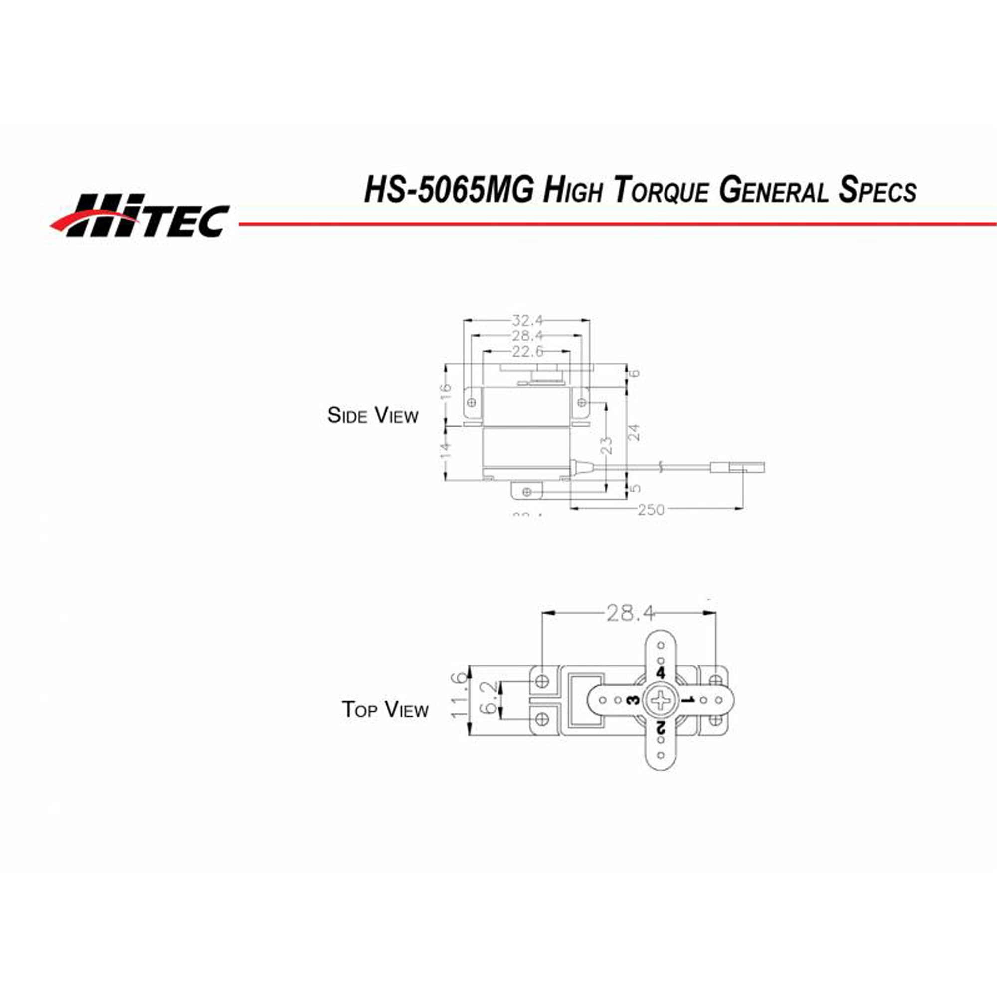 Hitec RCD Inc. HS-5065MG Sub-Micro Digital Metal Gear Servo