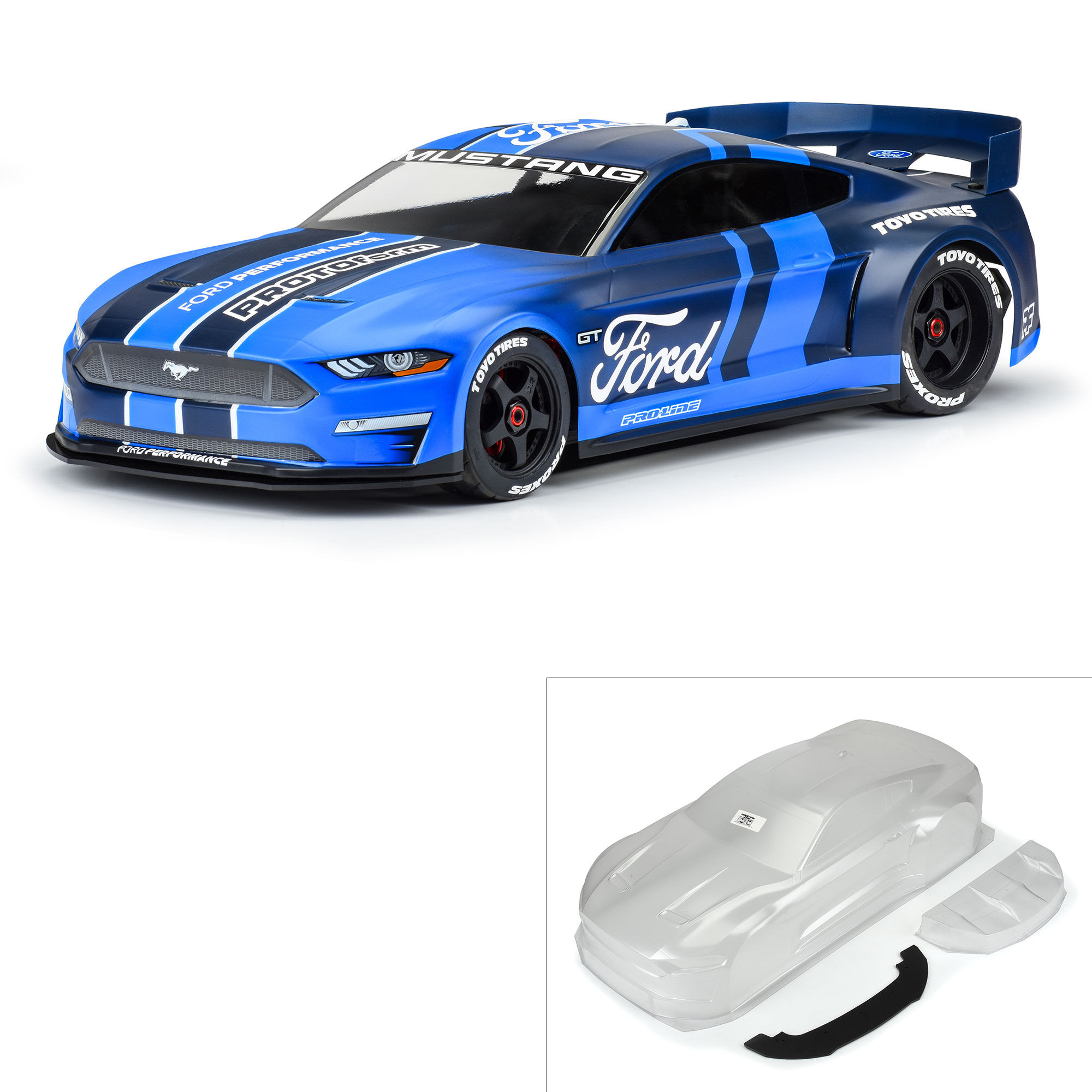 PROTOform 1/7 2021 Ford Mustang GT Clear Body: ARRMA Felony