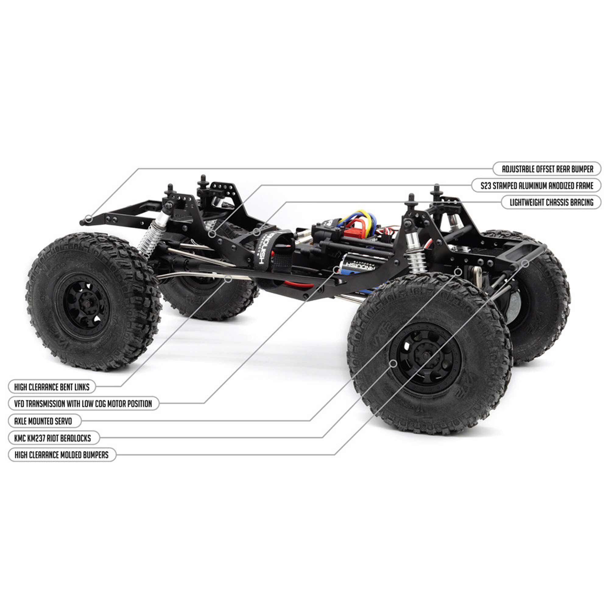Vanquish Products 1/10 VRD Stance Brushed Rock Crawler RTR, Silver