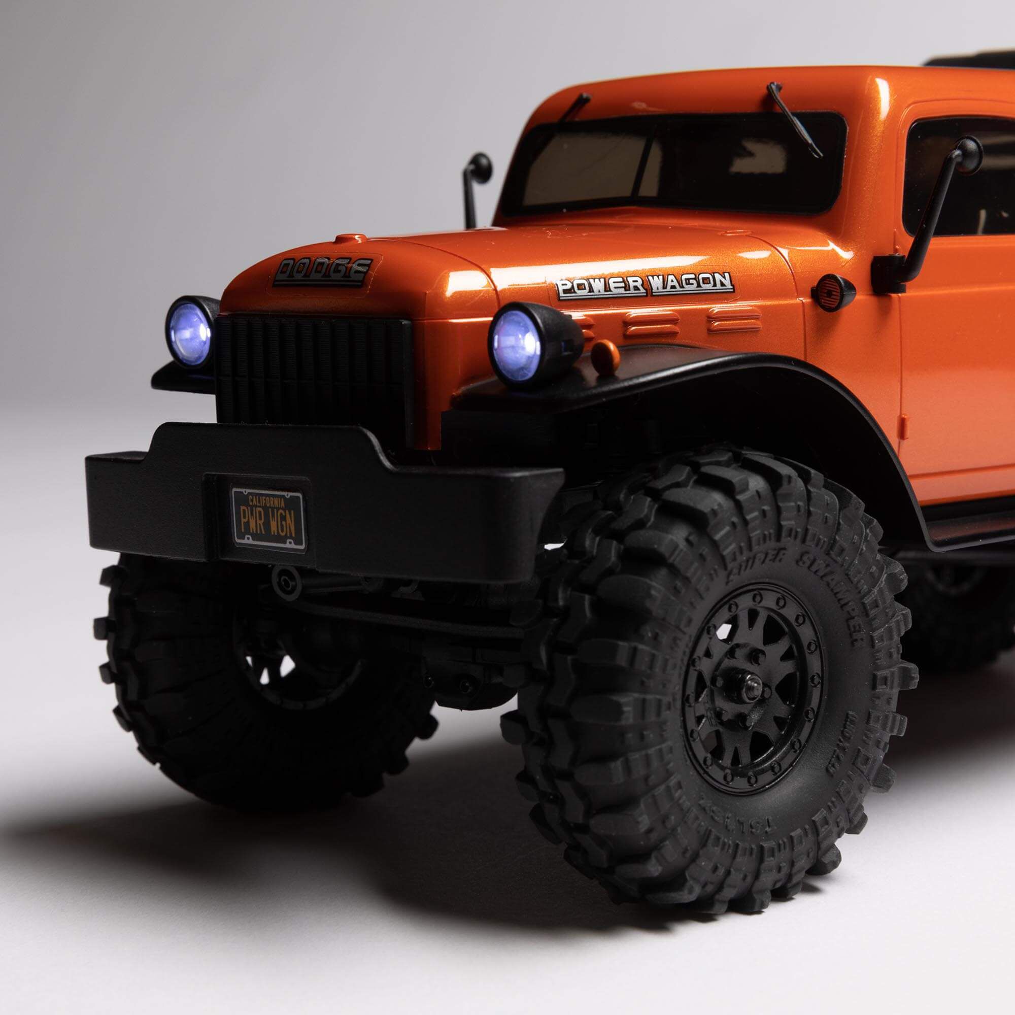 Axial 1/24 SCX24 Dodge Power Wagon 4X4 RTR Brushed Rock Crawler (Battery & Charger Included), Orange