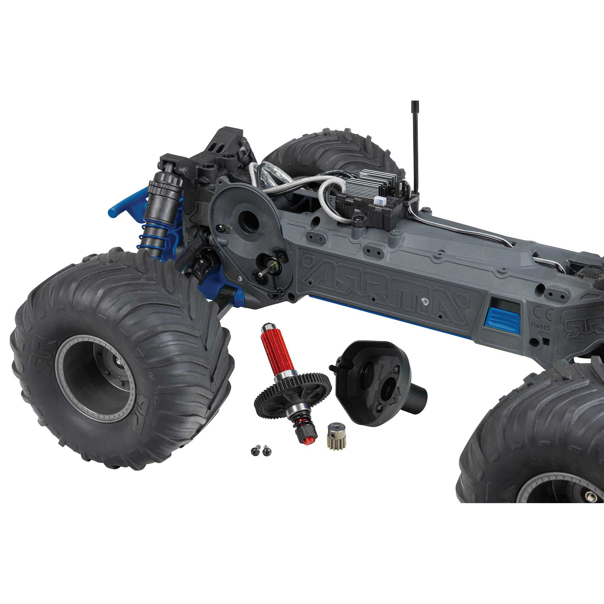 ARRMA 1/10 GORGON 2WD RTR Brushed Monster Truck, Blue