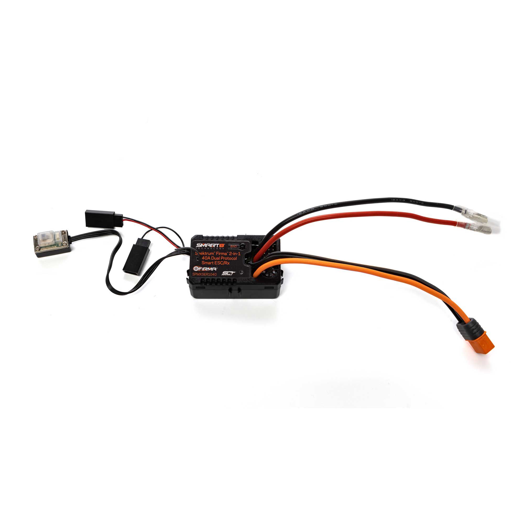 Spektrum Accessories Firma 40A Smart Dual Protocol 2-in-1 ESC and Receiver