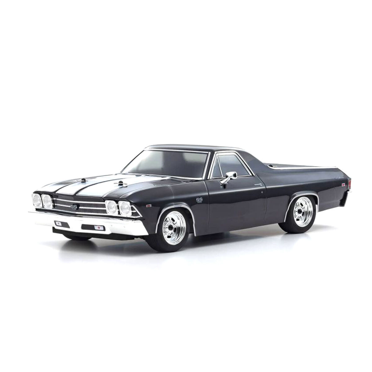 Kyosho 1/10 1969 Chevy El Camino Fazer Mk2 FZ02L Brushed 4x4 On-Road Touring RTR, Tuxedo Black