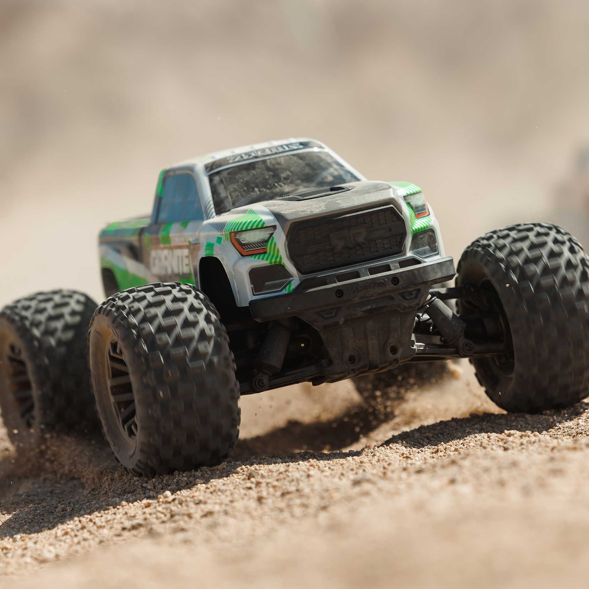 ARRMA 1/10 GRANITE MEGA 665 4X4 RTR Brushed Monster Truck, Green