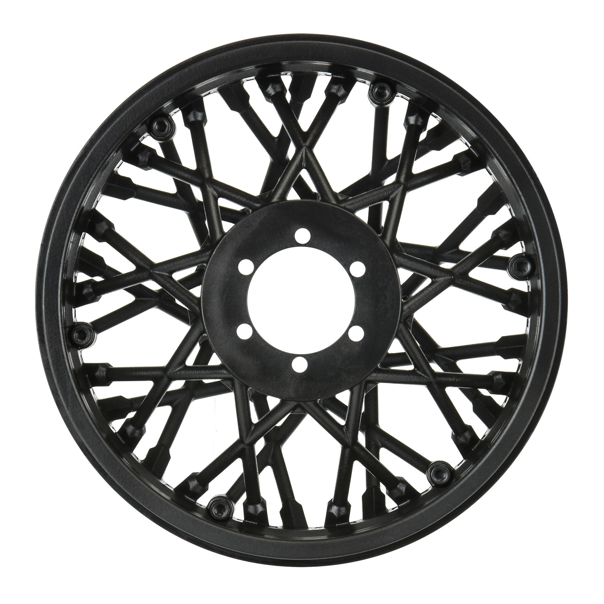 Pro-Line Racing 1/4 Supermoto Rear Wheel Black: Promoto-MX/SM