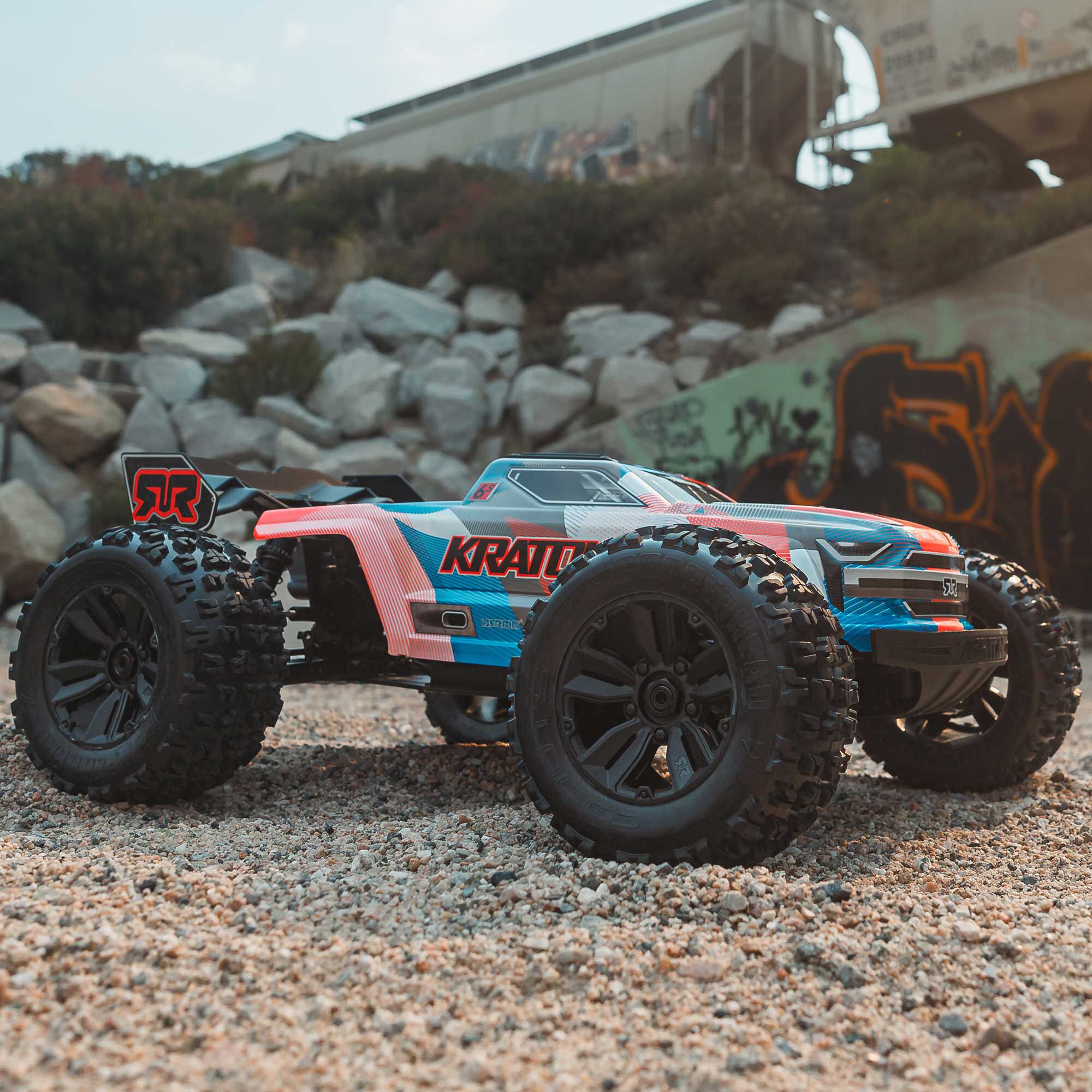 ARRMA 1/8 KRATON 6S 4X4 RTR Brushless Speed Truck, Blue/Orange