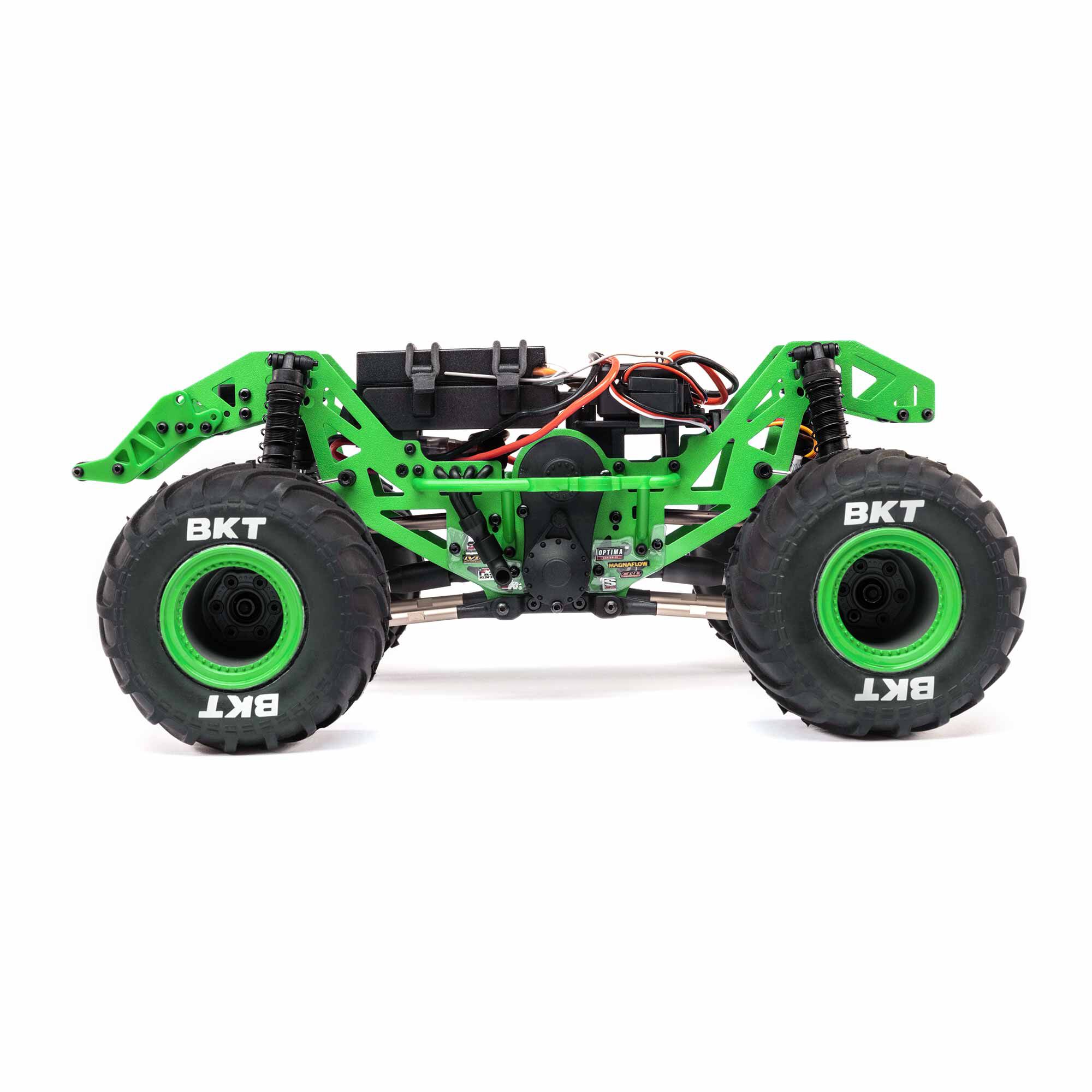 Losi 1/18 Mini LMT Grave Digger 2S 4X4 RTR Brushed Monster Truck (Battery & Charger Included), Green