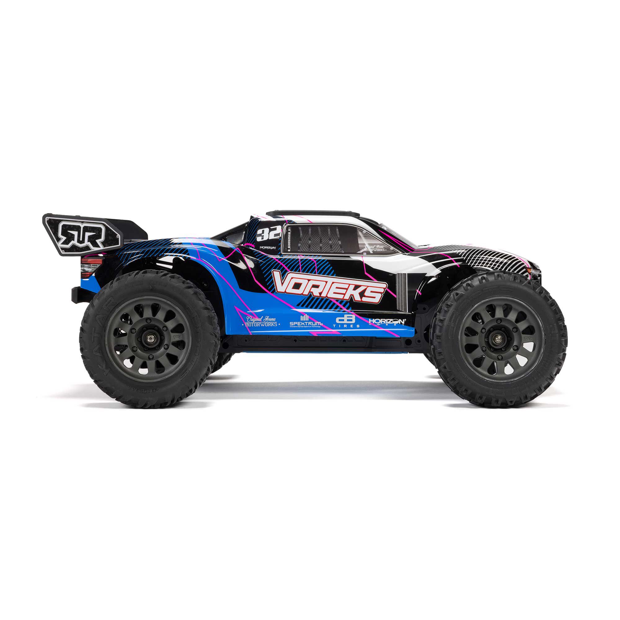 ARRMA 1/10 VORTEKS 2WD RTR Brushed Stadium Truck, Blue