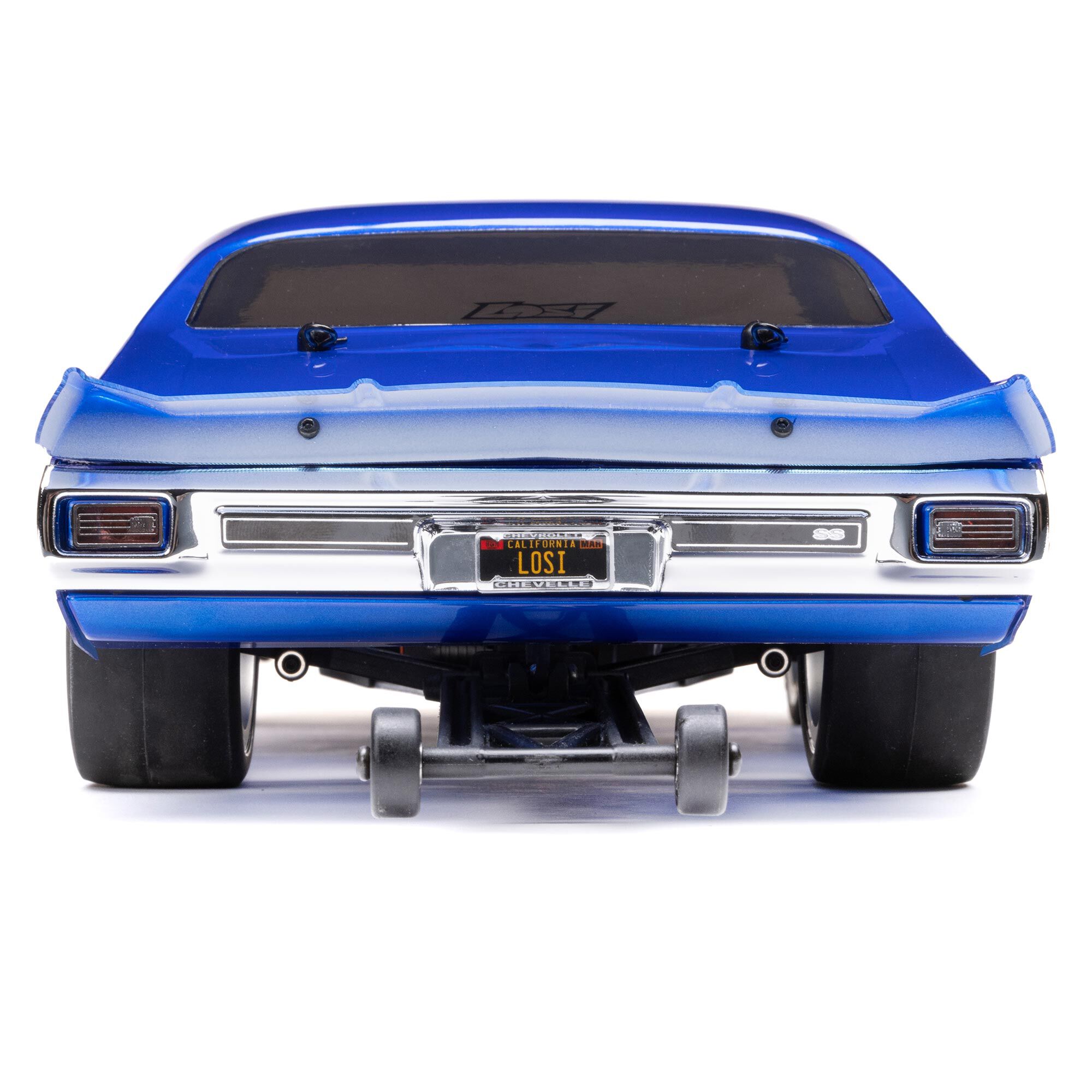 Losi 1/16 Mini 1970 Chevy Chevelle 2S 2WD RTR Brushless No Prep Drag Car (Battery & Charger Included), Blue