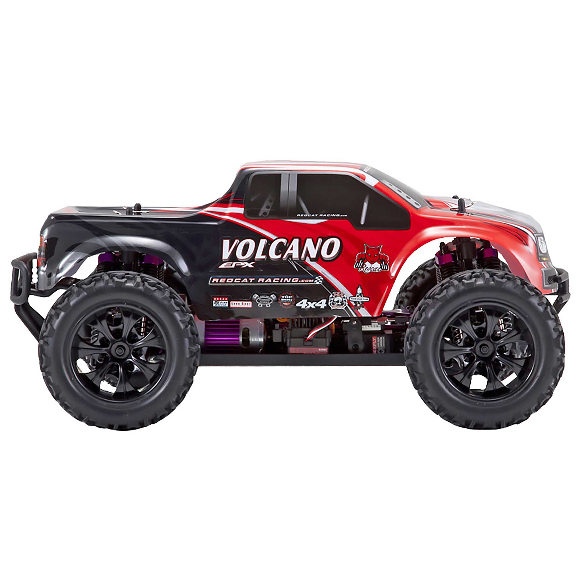 Redcat Racing 1/10 Volcano EPX 4WD Monster Truck Brushed RTR, Red