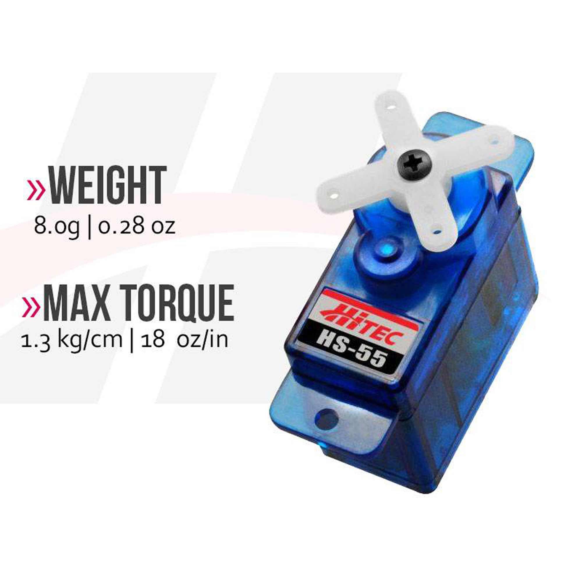 Hitec RCD Inc. HS-55 Sub-Micro Analog Feather Servo