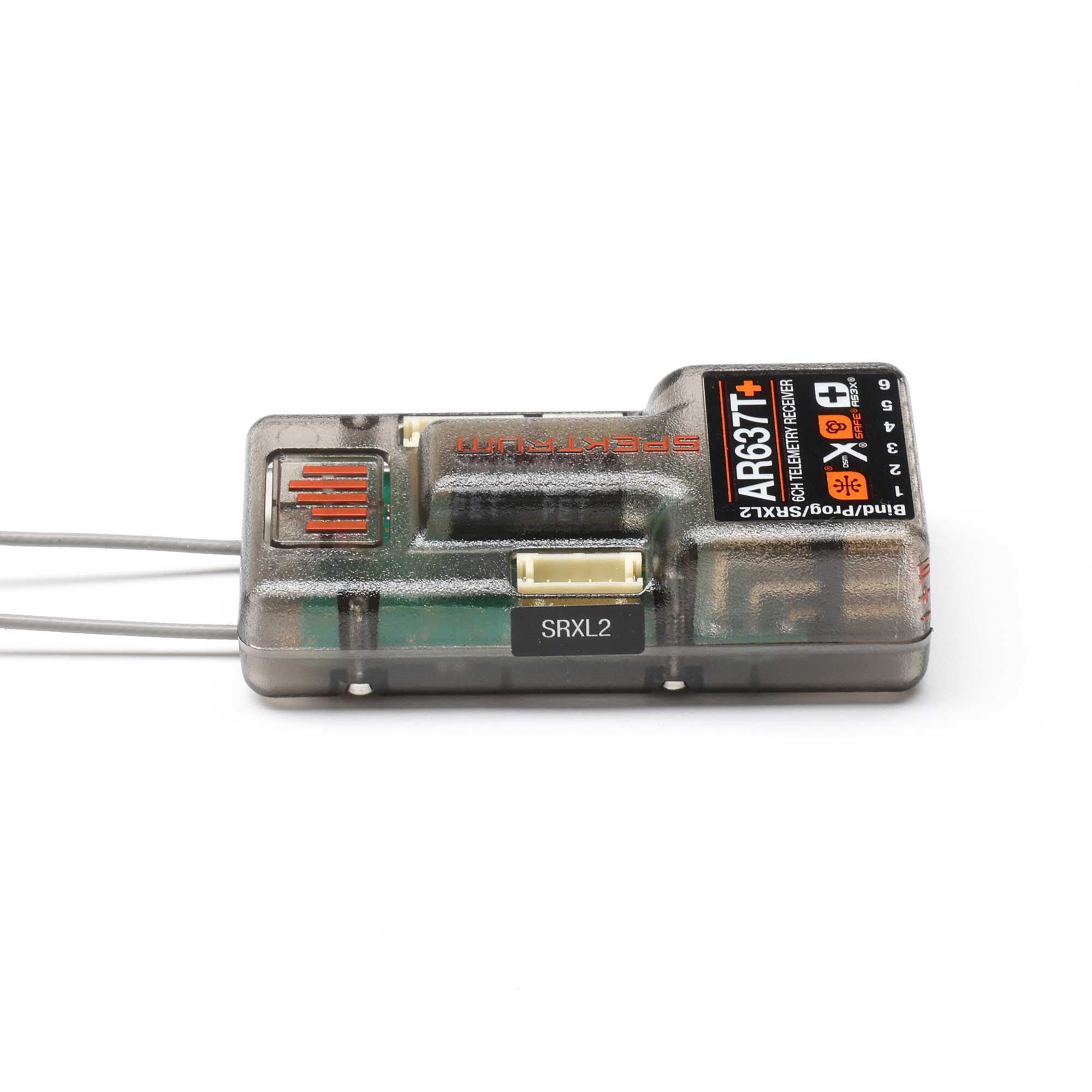 Spektrum AR637T+ DSMX 6-Channel AS3X+ & SAFE Telemetry Receiver