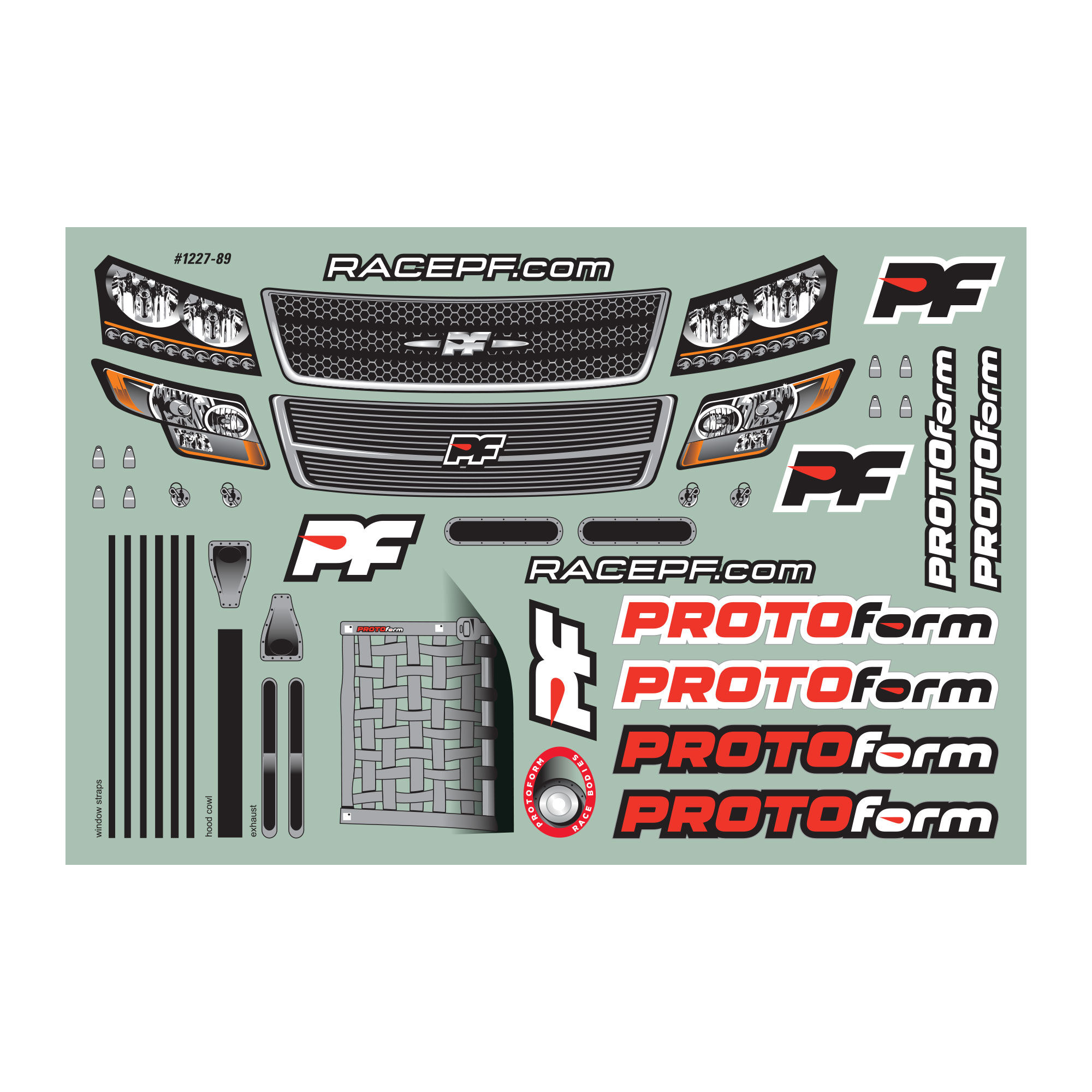 PROTOform 1/10 ORT Truck Clear Body: Oval