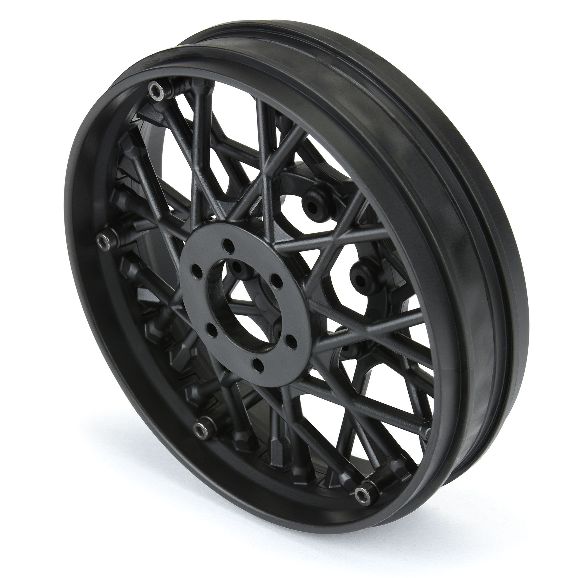 Pro-Line Racing 1/4 Supermoto Front Wheel Black: Promoto-MX/SM