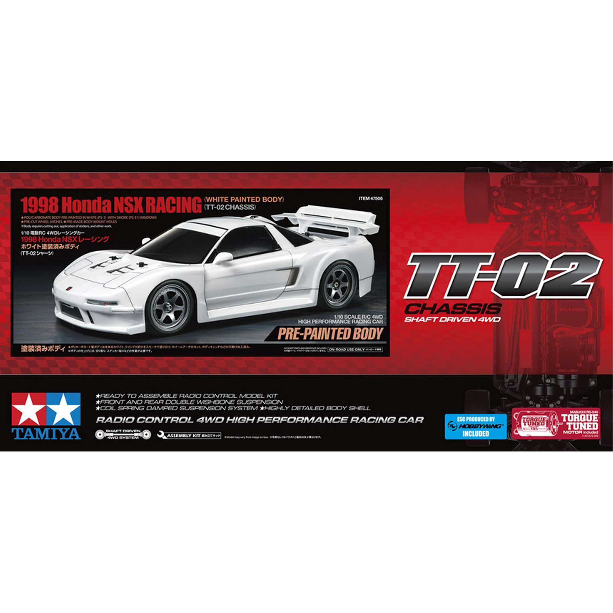 Tamiya 1/10 1998 Honda NSX Racing TT-02 4x4 On-Road Touring Car Kit (LIMITED EDITION)