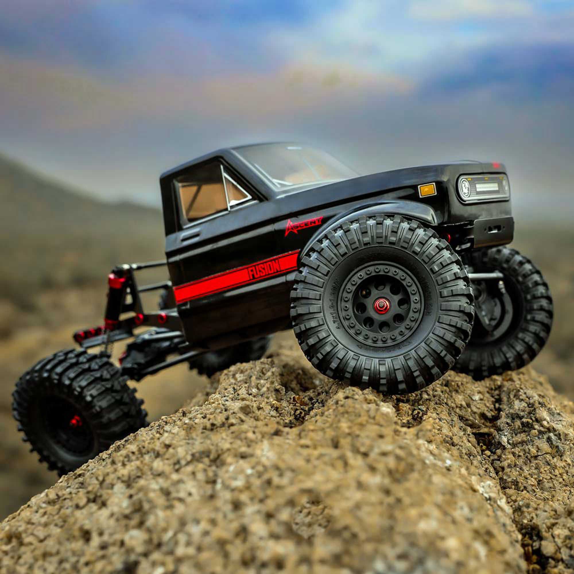 Redcat Racing 1/10 Ascent Fusion 4x4 Rock Crawler RTR, Black