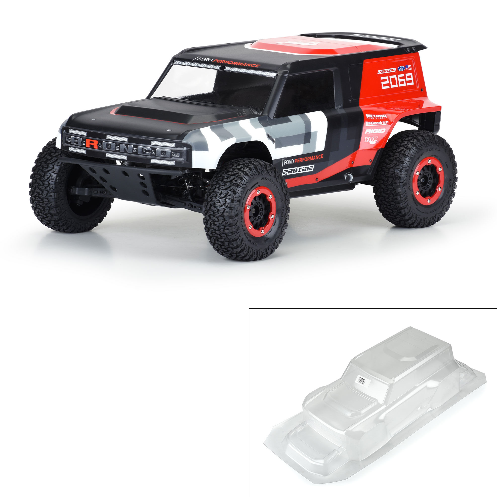 Pro-Line Racing 1/10 Ford Bronco R Clear Body: Short Course