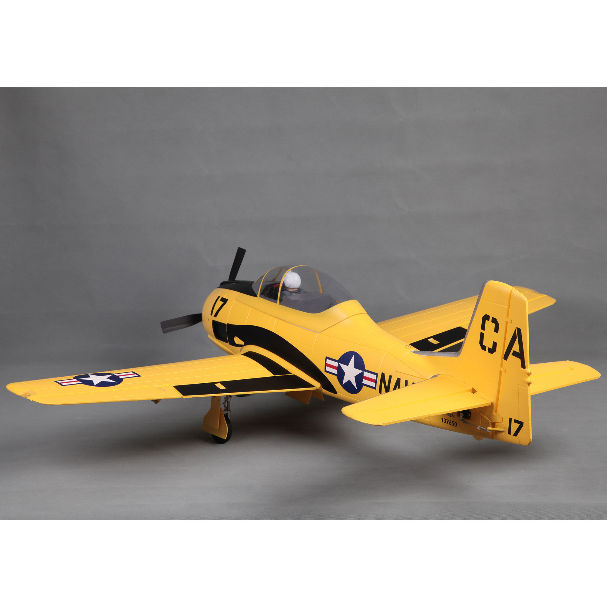 FMS T-28D Trojan V4 Yellow PNP, 1400mm