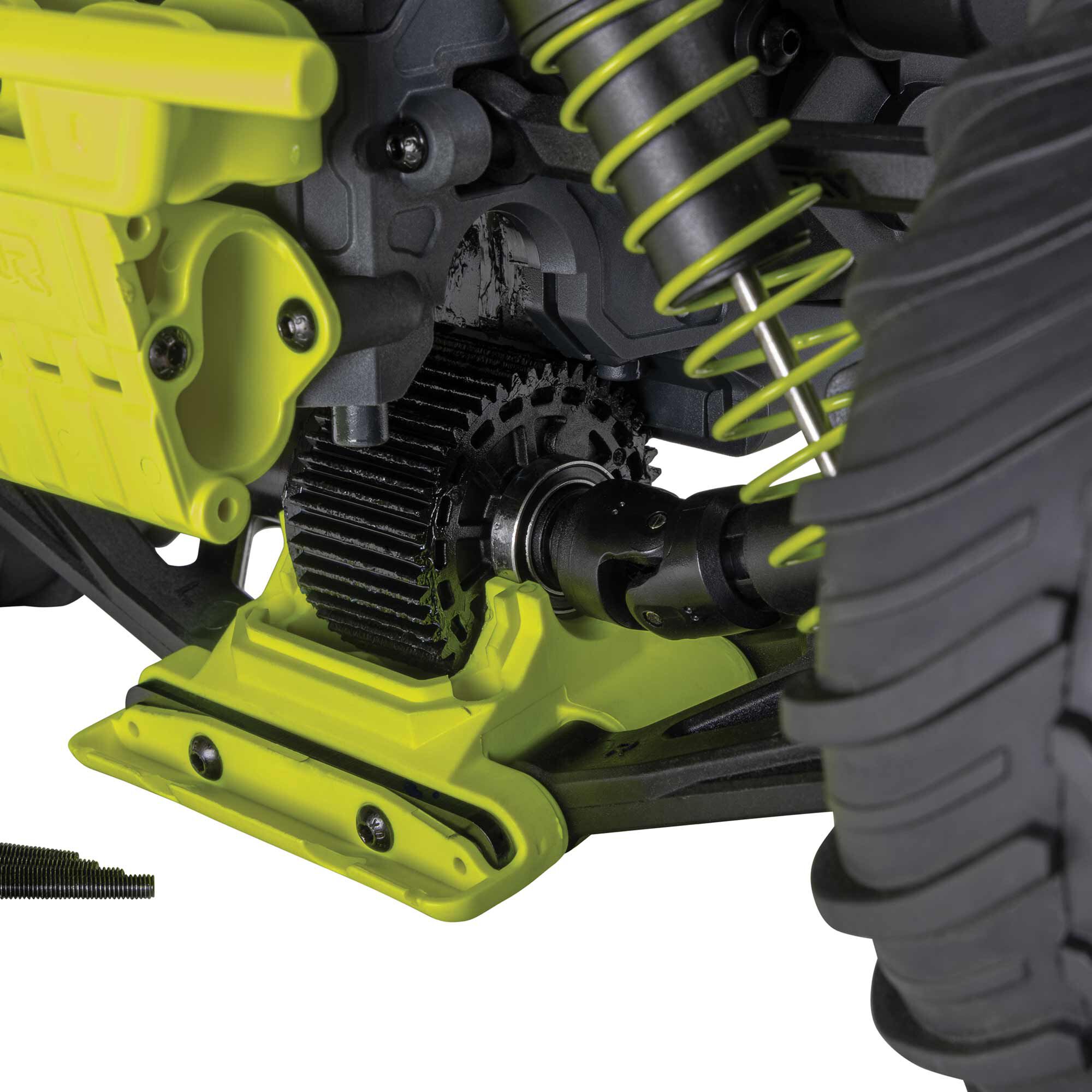 ARRMA 1/10 GORGON 2WD RTR Brushed Monster Truck (Battery & Charger Included), Yellow