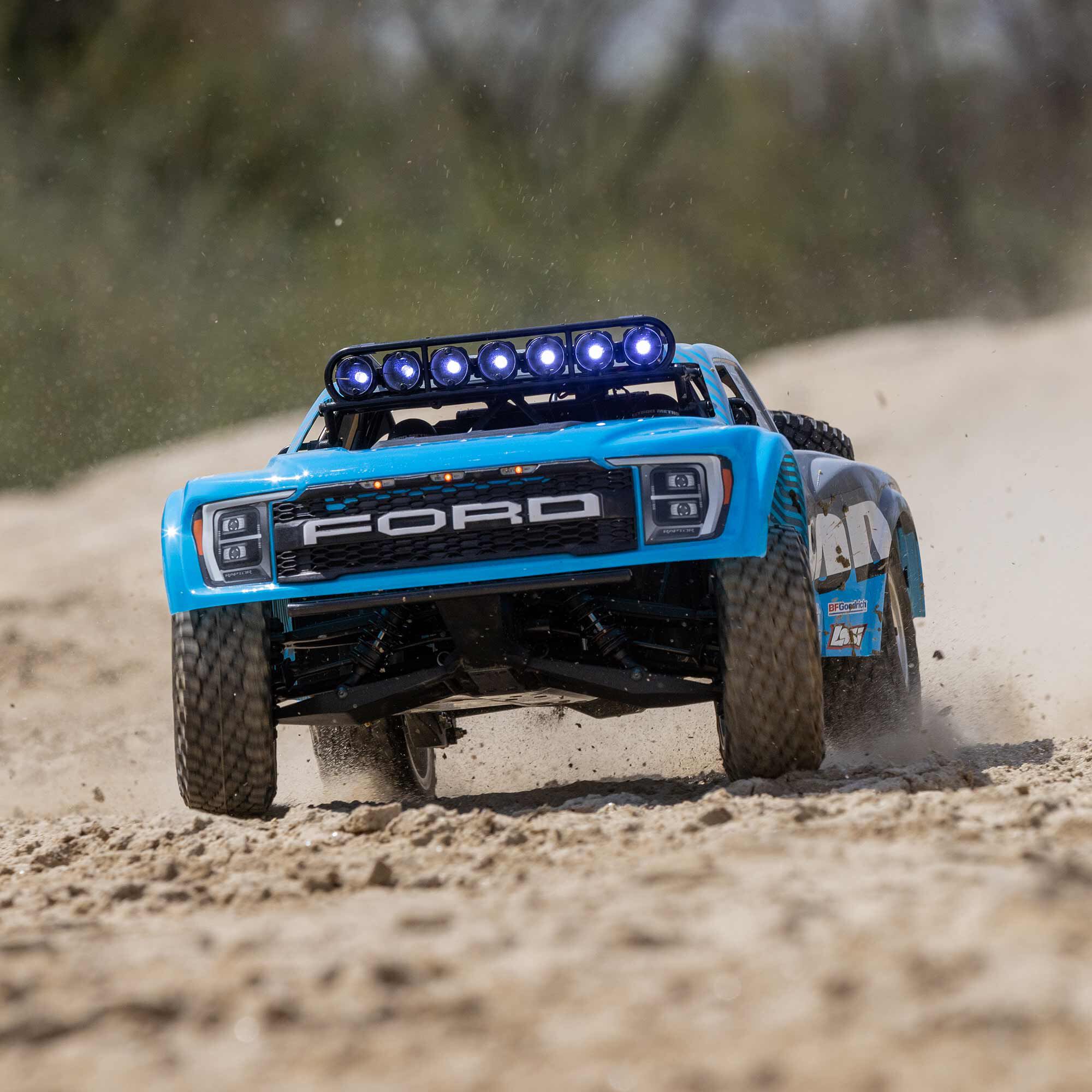 Losi 1/10 Baja Rey 2.0 Ford Raptor Method 3S 4X4 RTR Brushless, Blue