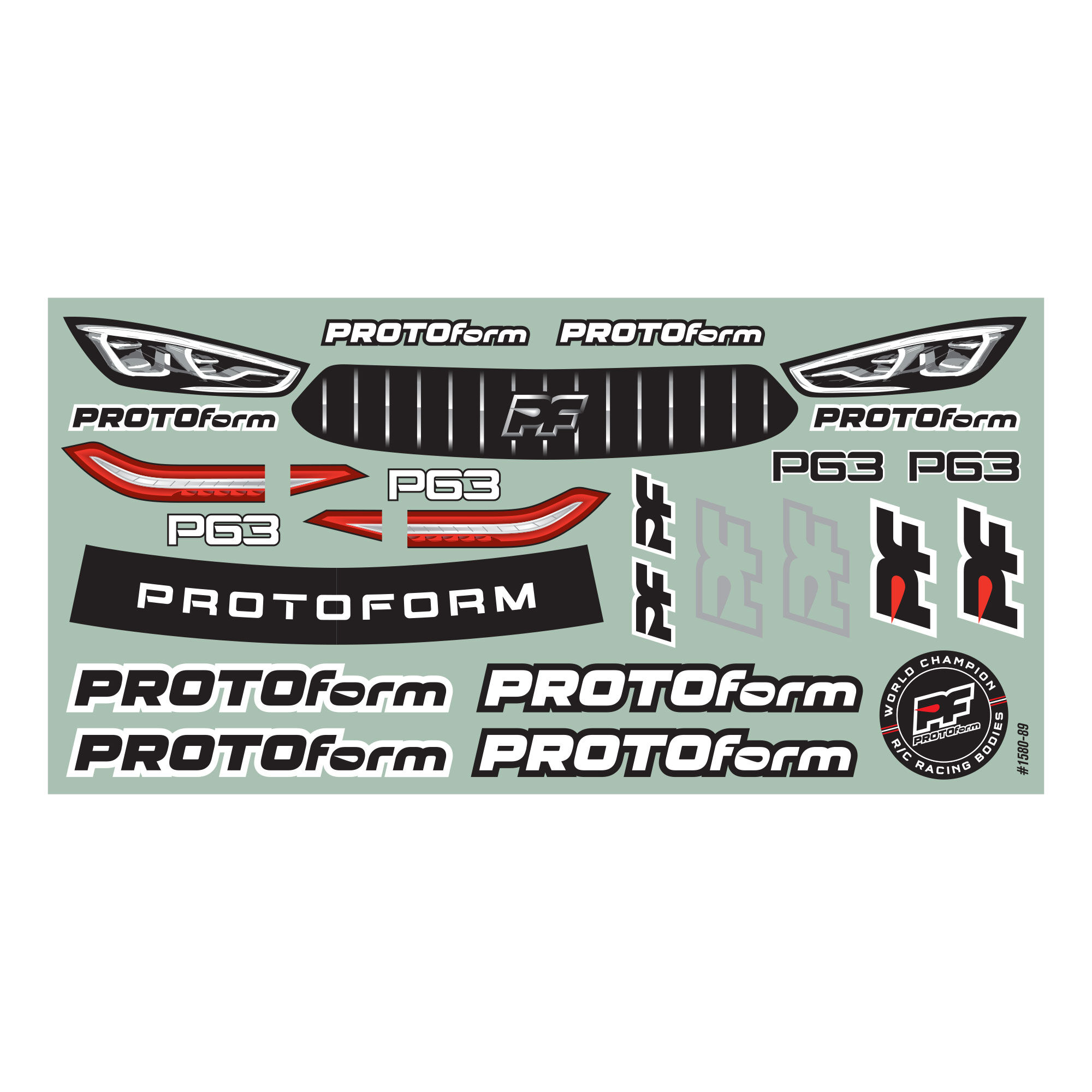 PROTOform 1/10 P63 PRO-Lite (0.5mm) Clear Body for 190mm TC