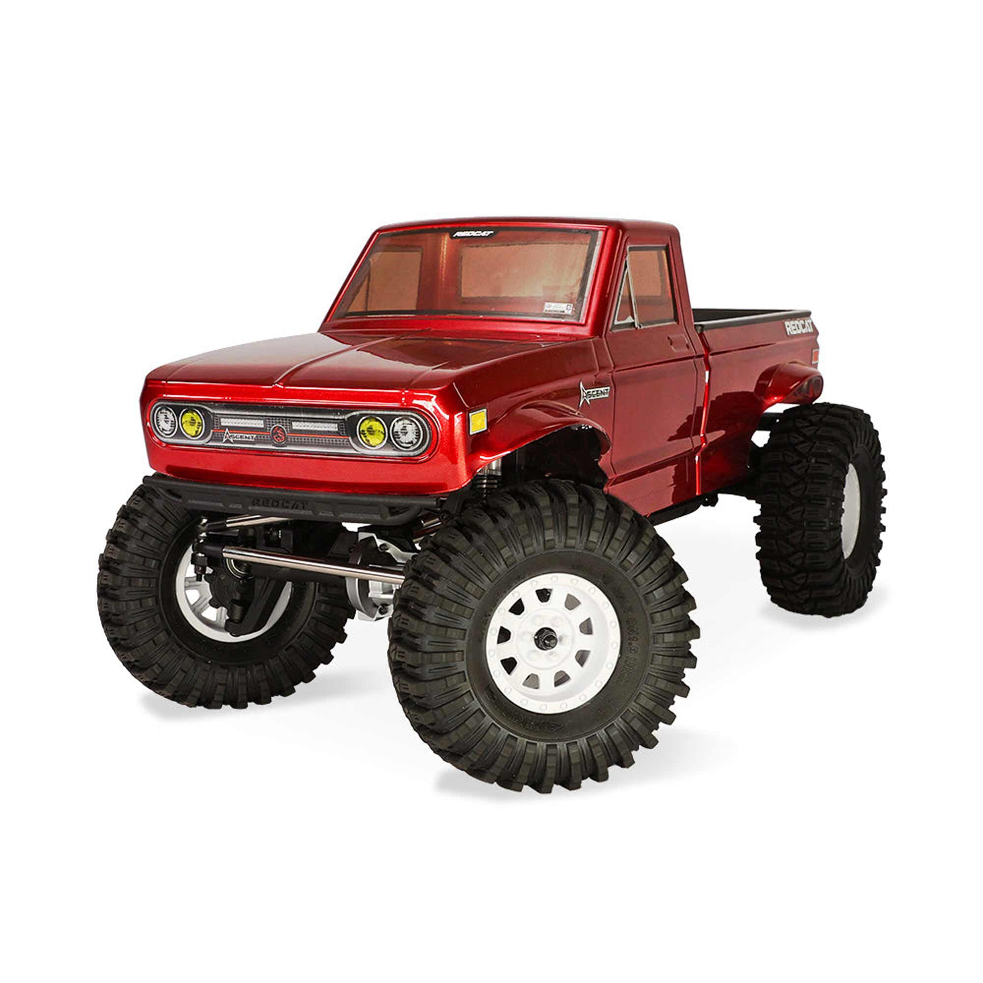 Redcat Racing 1/10 Ascent LCG One-Piece Body Rock Crawler RTR, Red
