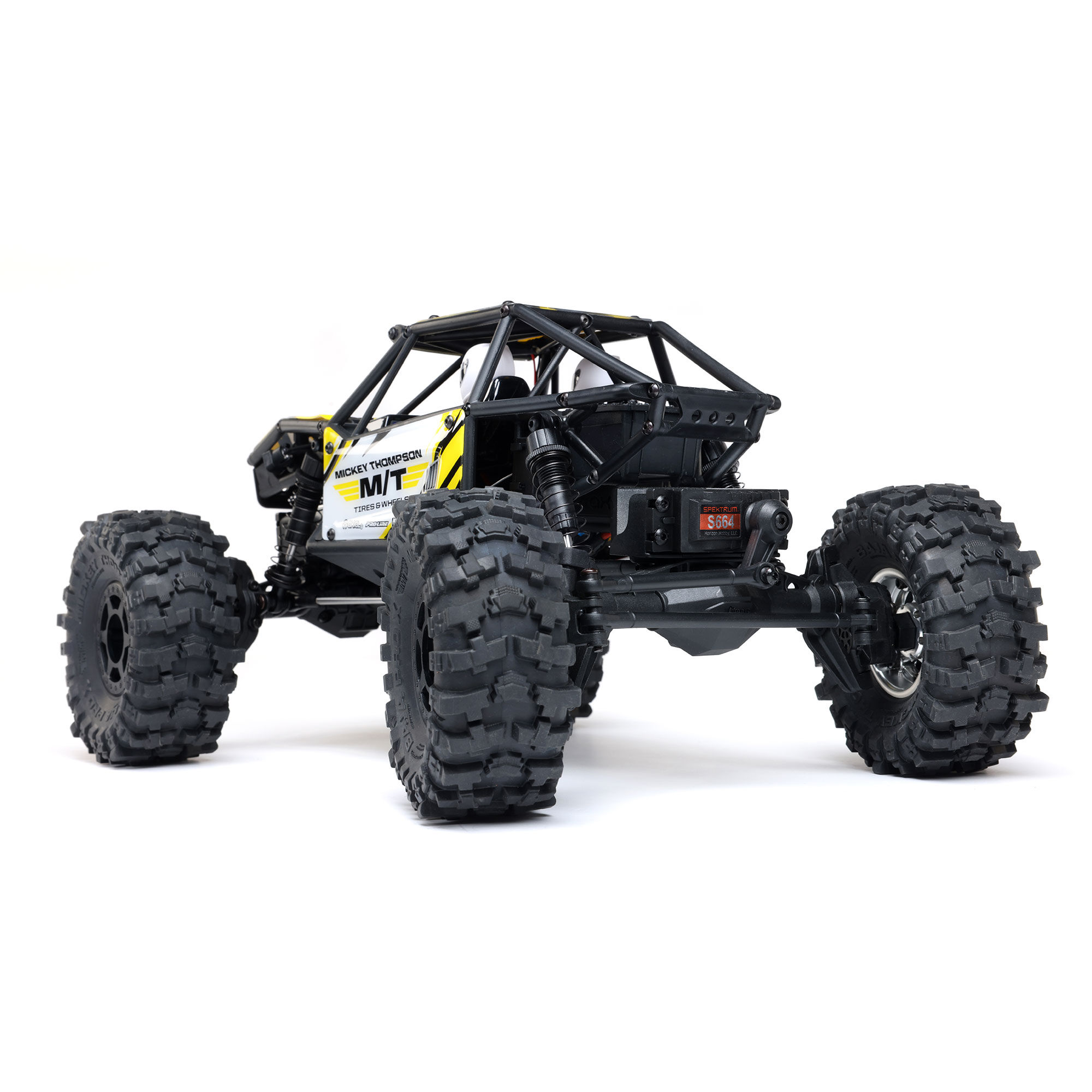 Axial 1/18 UTB18 Capra 4WS 4X4 RTR Brushed Rock Crawler (Battery & Charger Included), Yellow