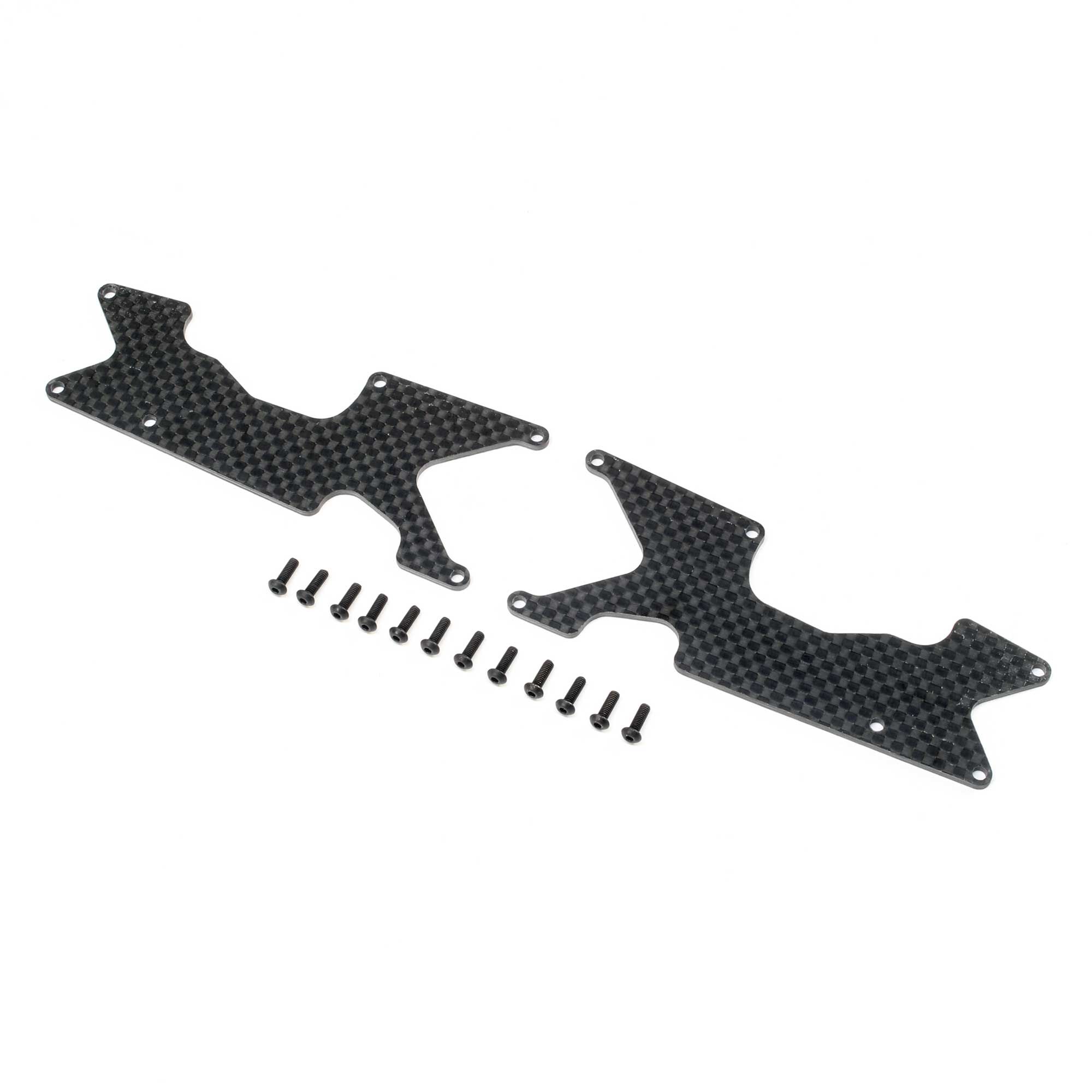 Team Losi Racing Rear Arm Inserts Carbon 8XT