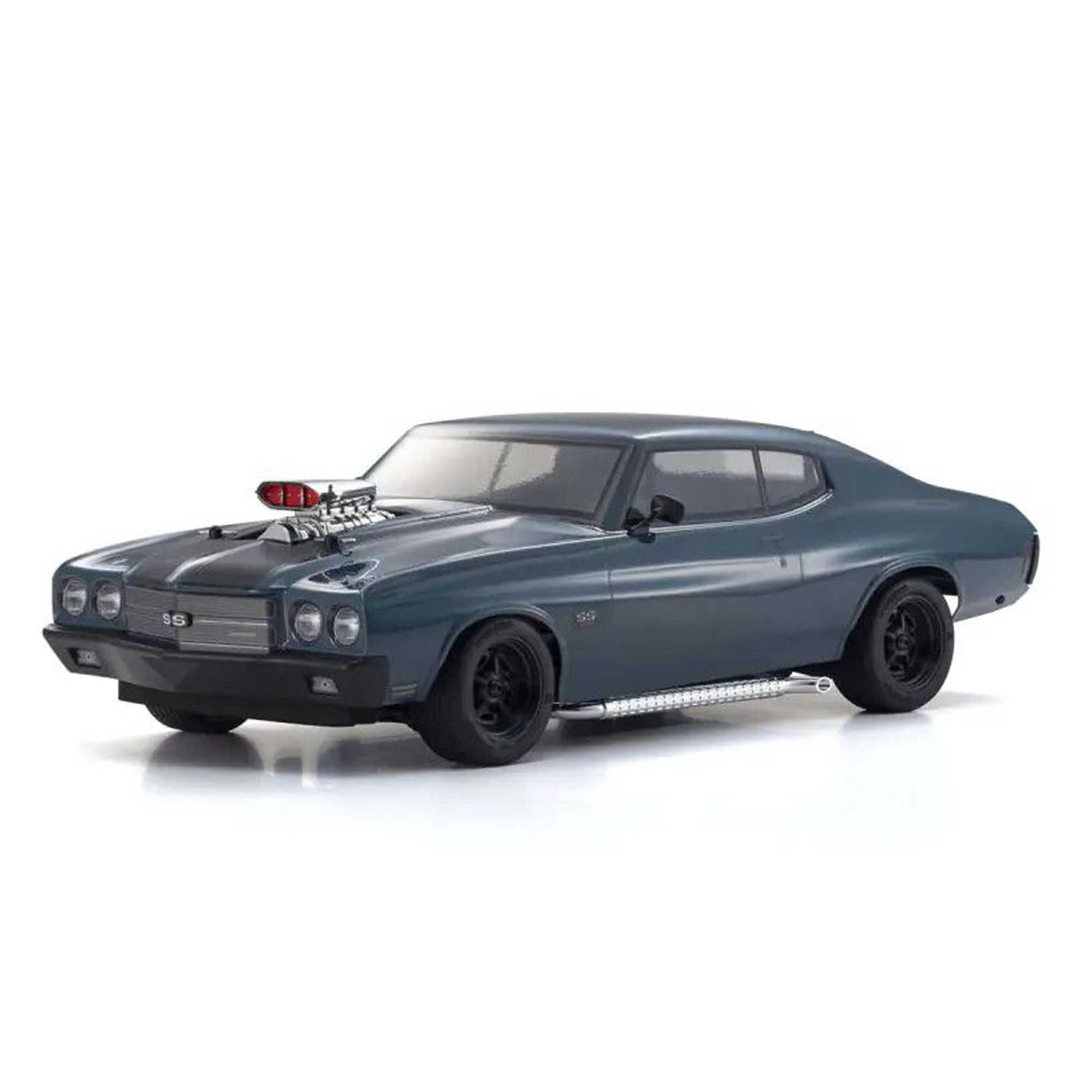 Kyosho 1/10 Fazer Mk2 Brushless 1970 Chevelle Supercharger AWD Touring RTR, Dark Blue