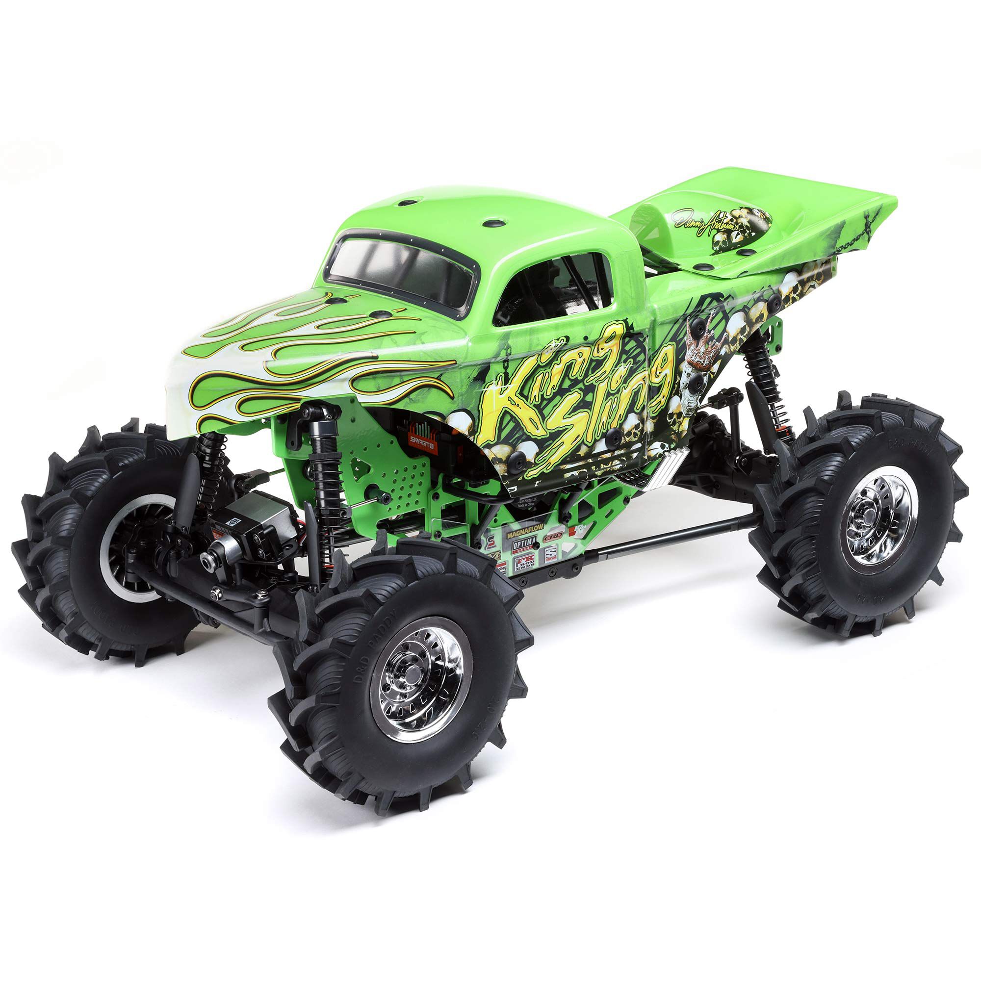 Losi 1/8 LMT Mega Truck King Sling 4S 4X4 RTR Brushless Mega Truck, Green