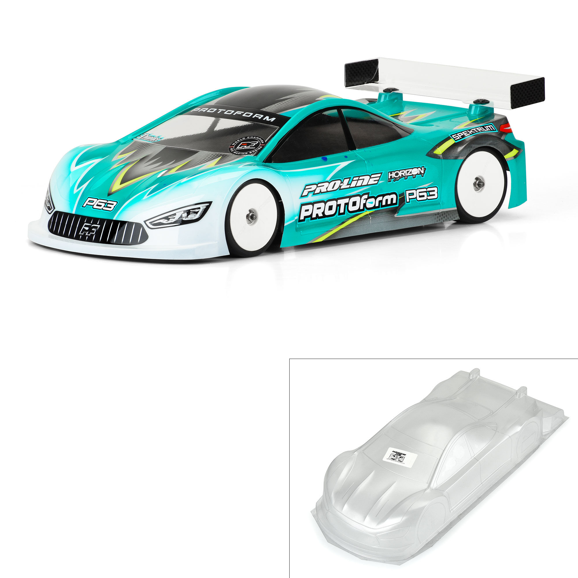 PROTOform 1/10 P63 PRO-Lite (0.5mm) Clear Body for 190mm TC
