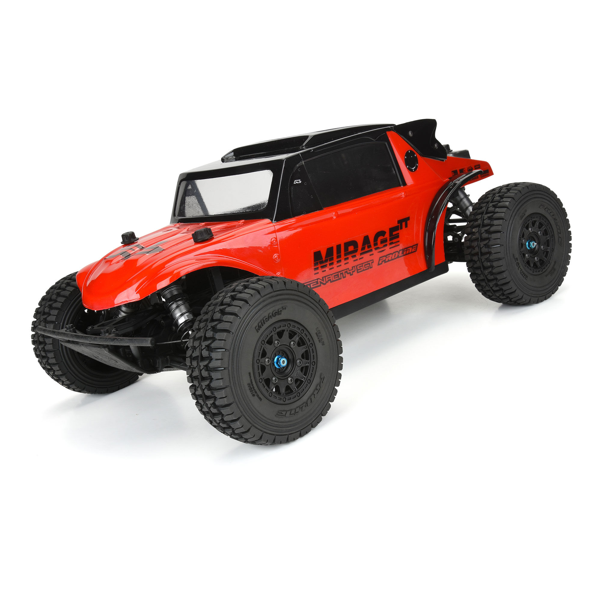 Pro-Line Racing 1/10 Mirage TT F/R 2.2"/3.0" 12mm & 14mm Black Raid Wheels (2)