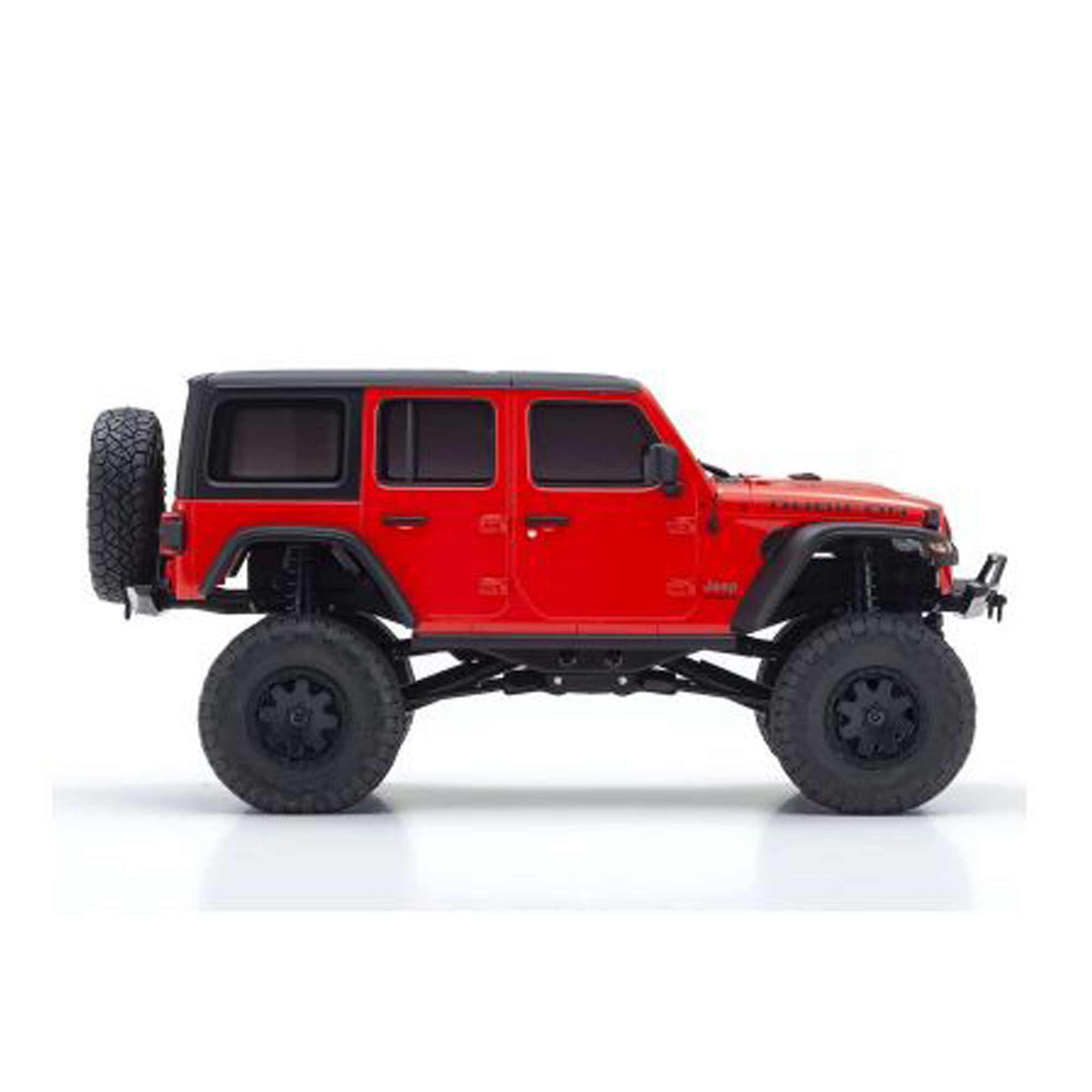 Kyosho 1/28 Jeep Wrangler Unlimited Rubicon MINI-Z 4x4 Crawler RTR, Red