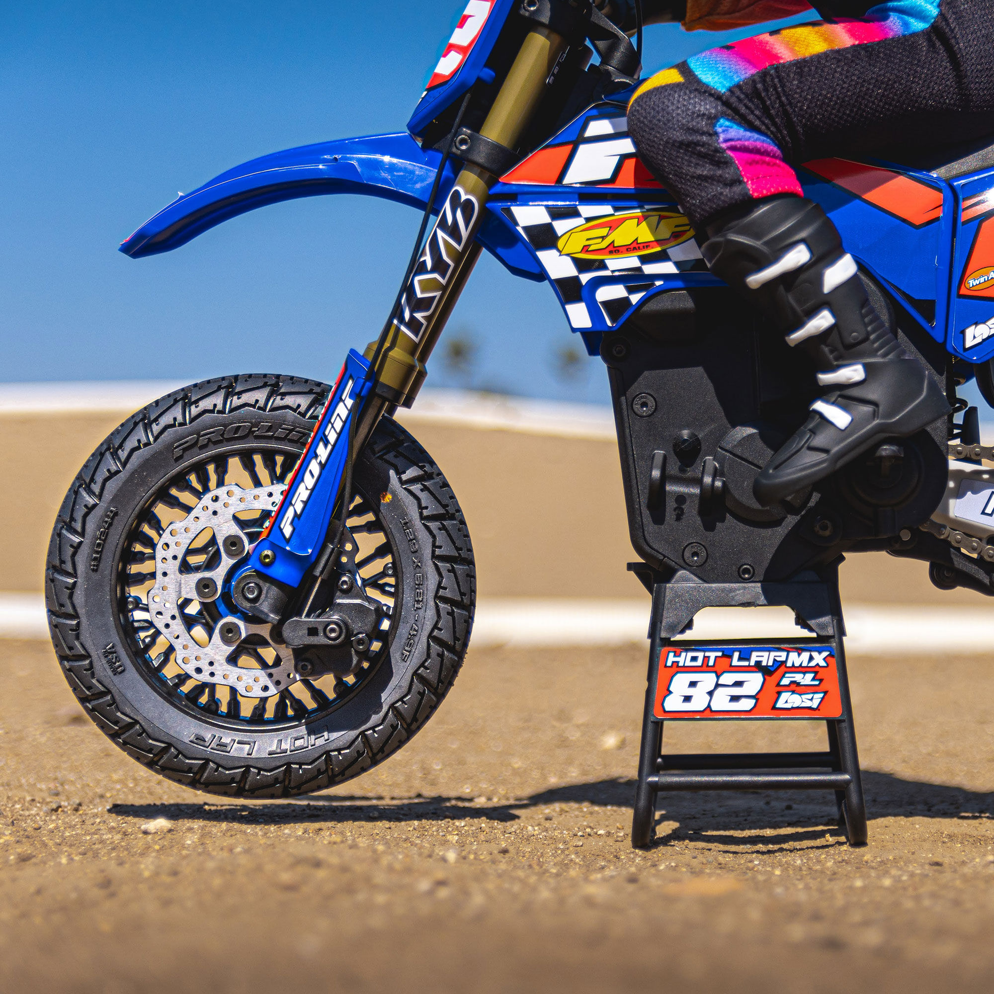 Pro-Line Racing 1/4 Hot Lap MX S3 Front Tire MTD Black Supermoto Wheel: Promoto-MX/SM