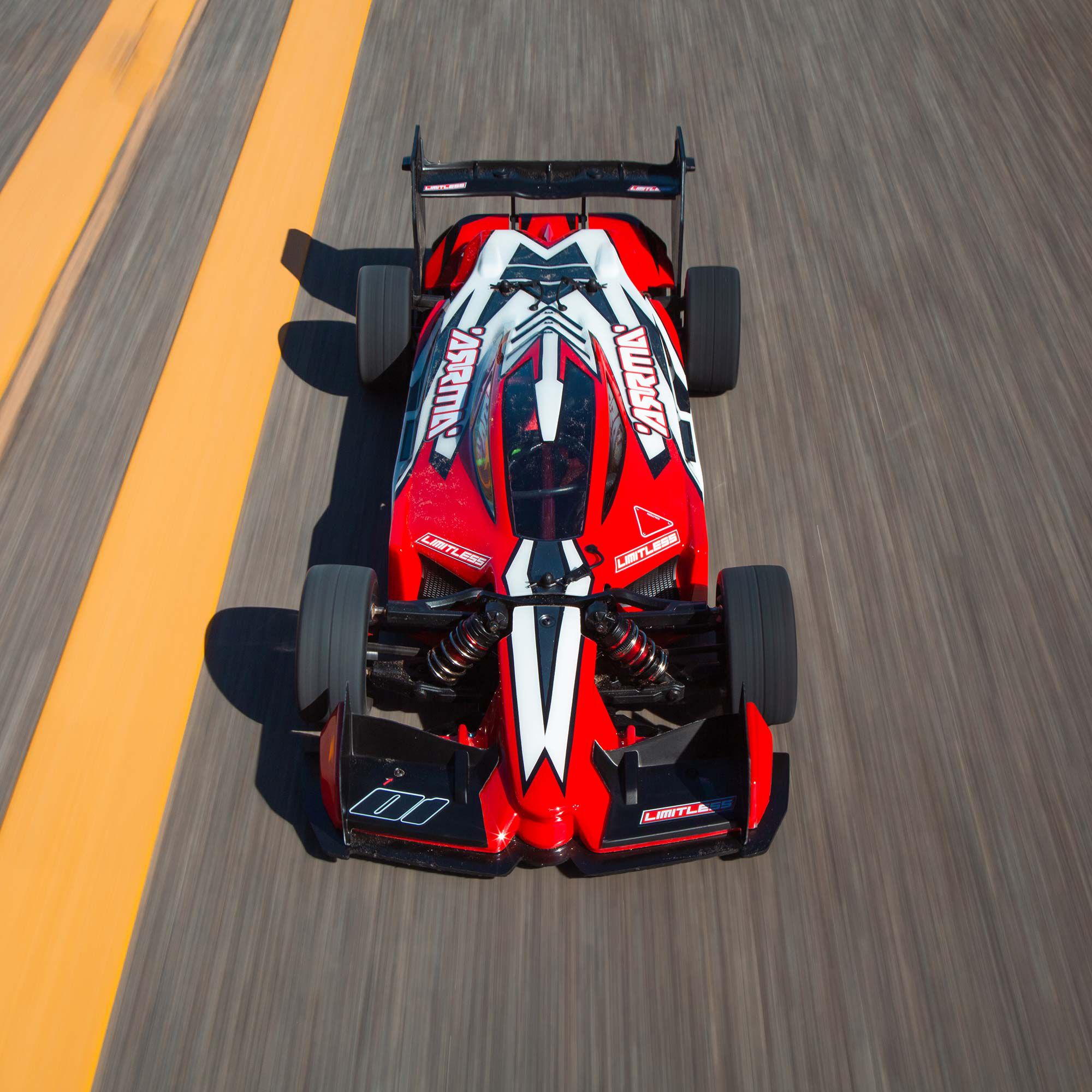 ARRMA 1/7 LIMITLESS 6S 4X4 Roller Brushless Street Speed, Clear