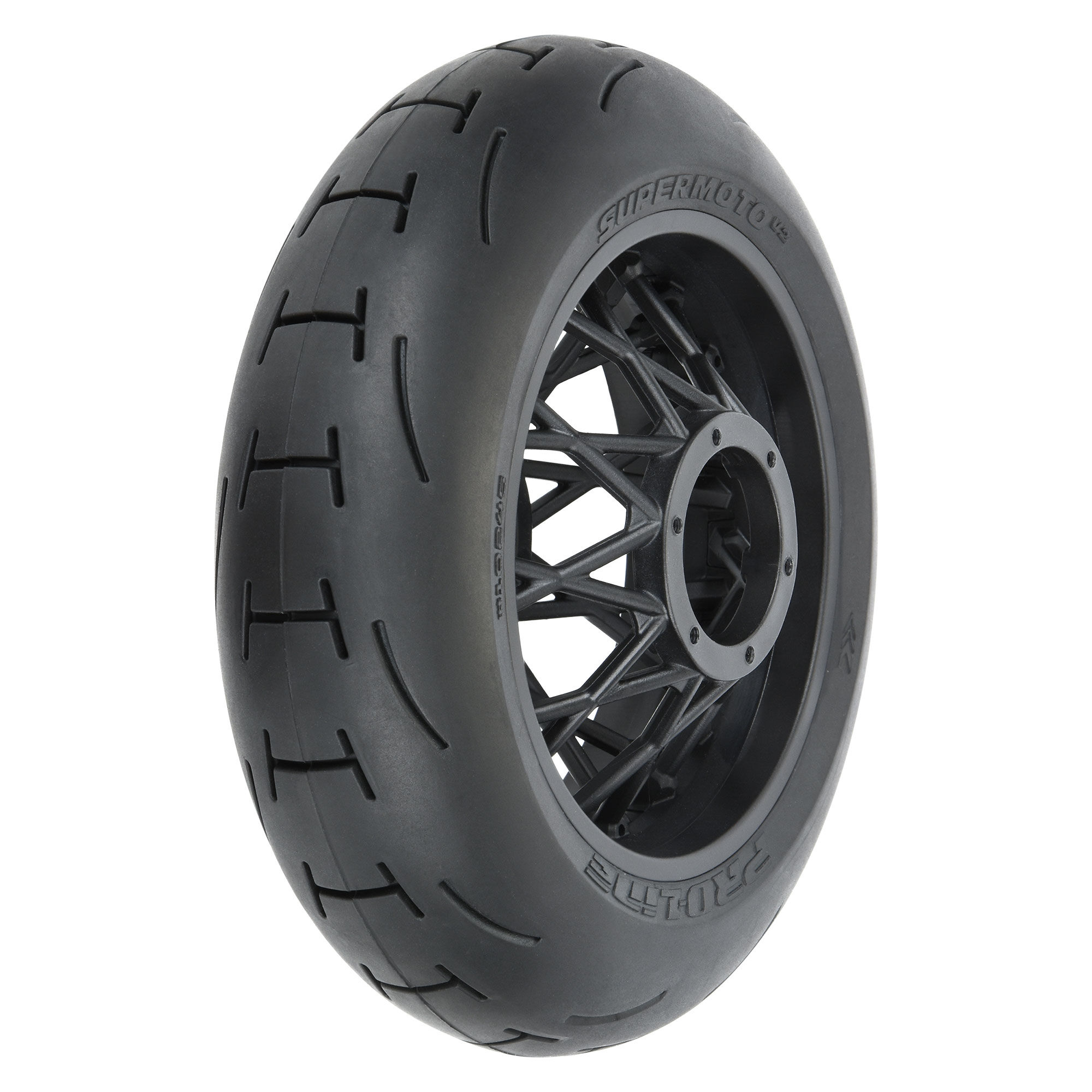 Pro-Line Racing 1/4 Supermoto 2.0 S3 Rear Tire MTD Black Supermoto Wheel: MX/SM