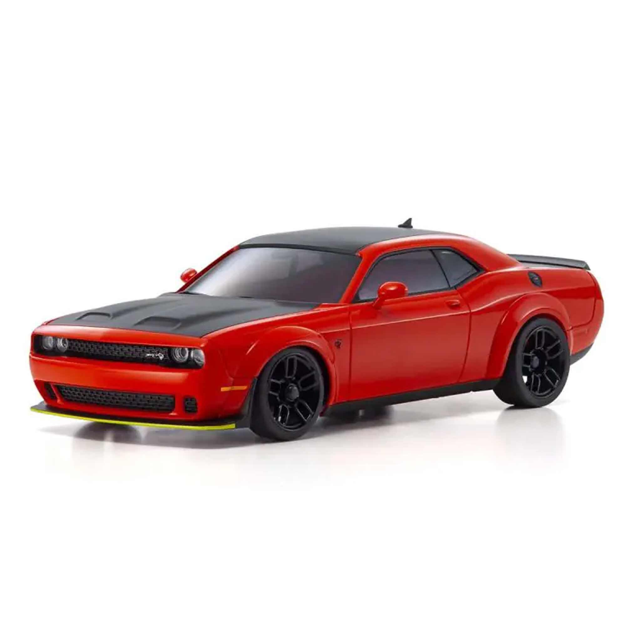 Kyosho 1/28 Dodge Challenger Hellcat Redeye SRT AWD MINI-Z RTR, Red